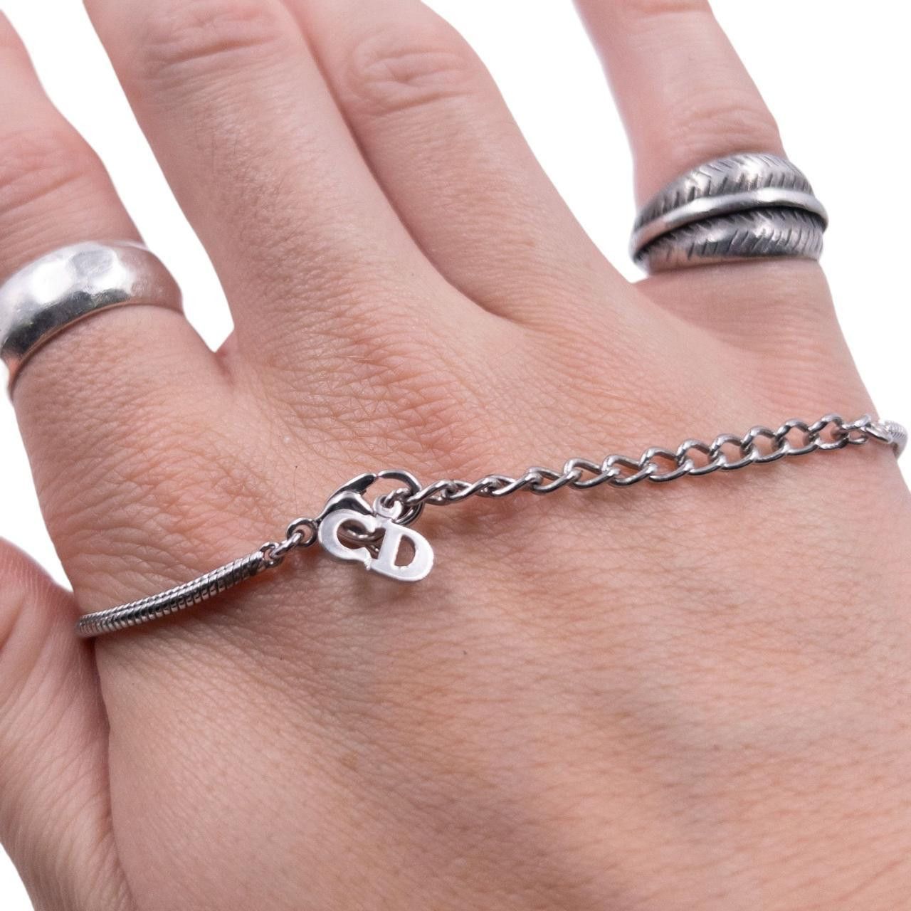 Dior Vintage Dior Silver Charm Bracelet Size ONE SIZE - 5 Thumbnail