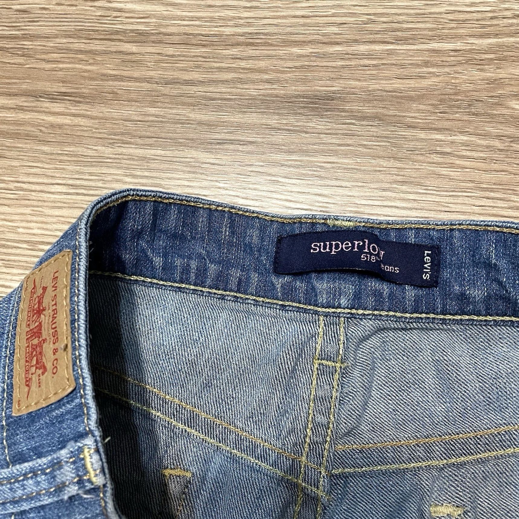 Levi's VINTAGE Levi's 518 Bootcut Flare Jeans Women's 32 x 31 Blue Size 24" / US 00 / IT 34 - 2 Thumbnail