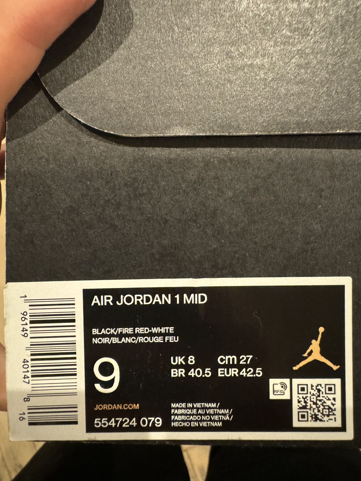 Jordan Brand × Nike New Original Nike Air Jordan 1 Mid 554724 079 Size US 9 / EU 42 - 7 Thumbnail