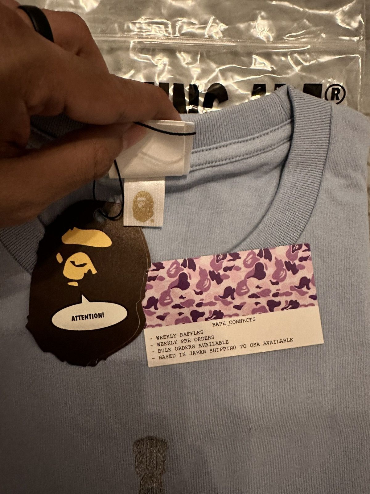 Bape Bape shark logo tee Size US XL / EU 56 / 4 - 2 Thumbnail