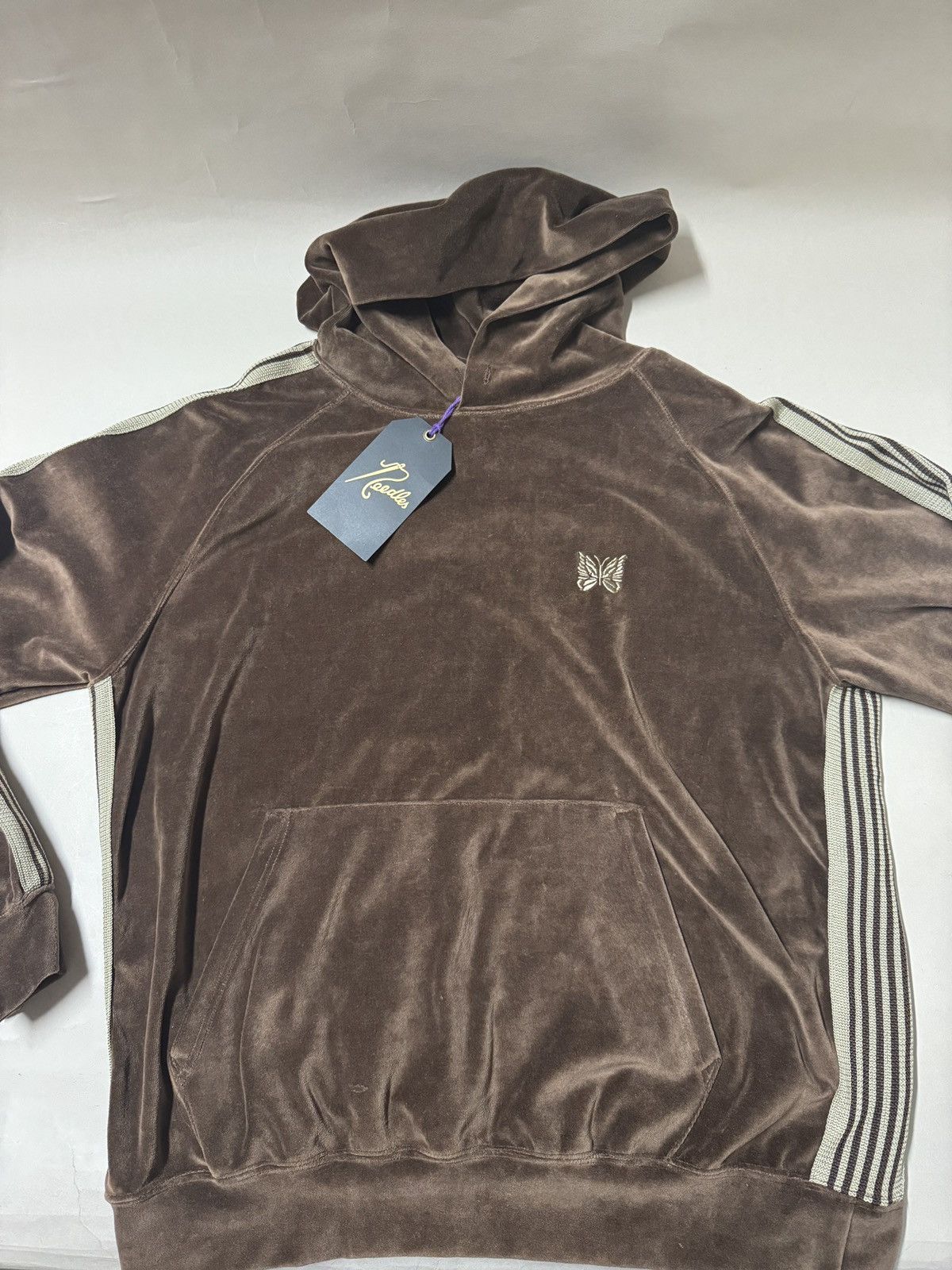 Needles Needles Velour Track Hoodie XL DS W TAGS | Grailed