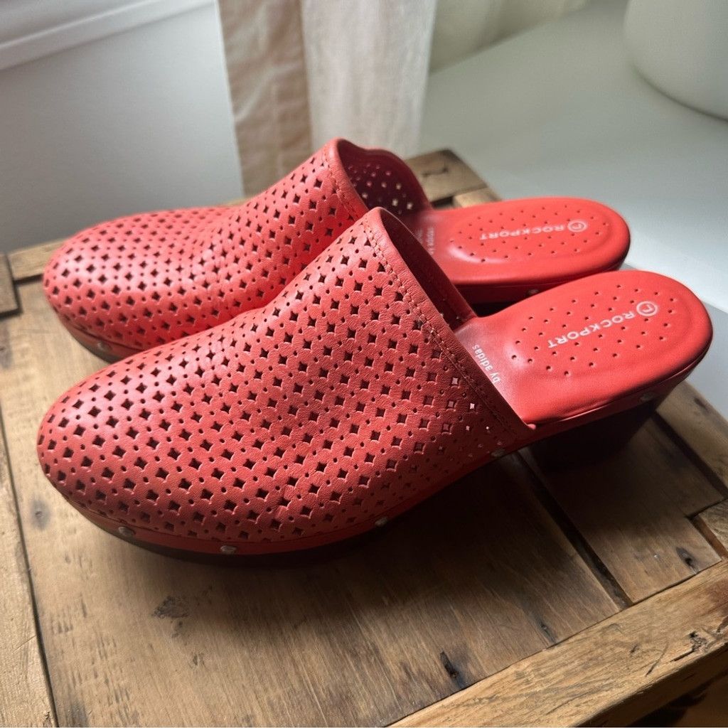 Rockport Rockport Adiprene Adidas Coral Leather Clogs Size US 8 / IT 38 - 3 Thumbnail
