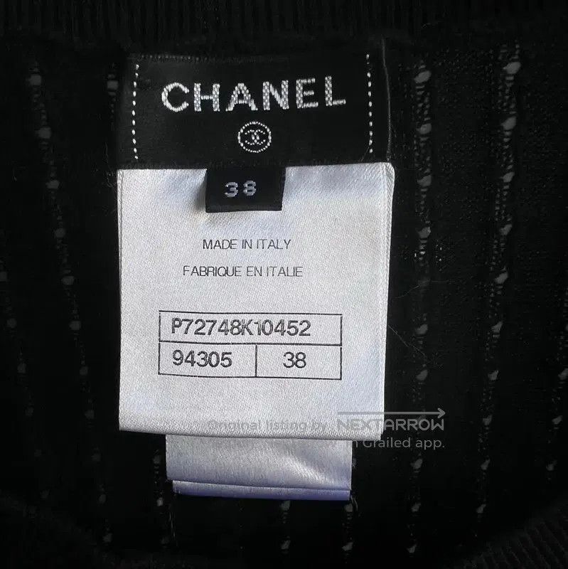 Chanel Chanel Black Cotton Women's Pullover Sweater . Size M / US 6-8 / IT 42-44 - 4 Thumbnail