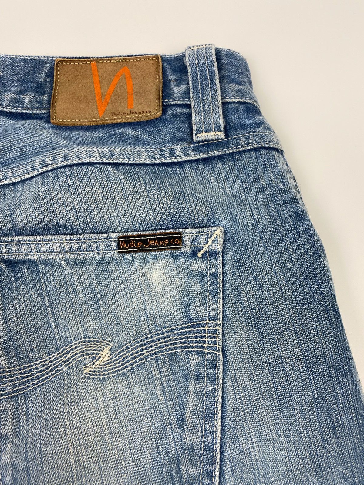 Nudie Jeans Nudie Jeans Big Bengt Used Seagreen Cropped Denim Pants Size US 30 / EU 46 - 11 Thumbnail
