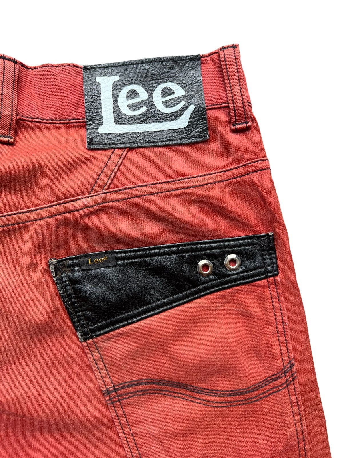 Lee Lee Multipocket Tactical Bondage Red Straight Pants 33x30 Size US 33 - 7 Thumbnail