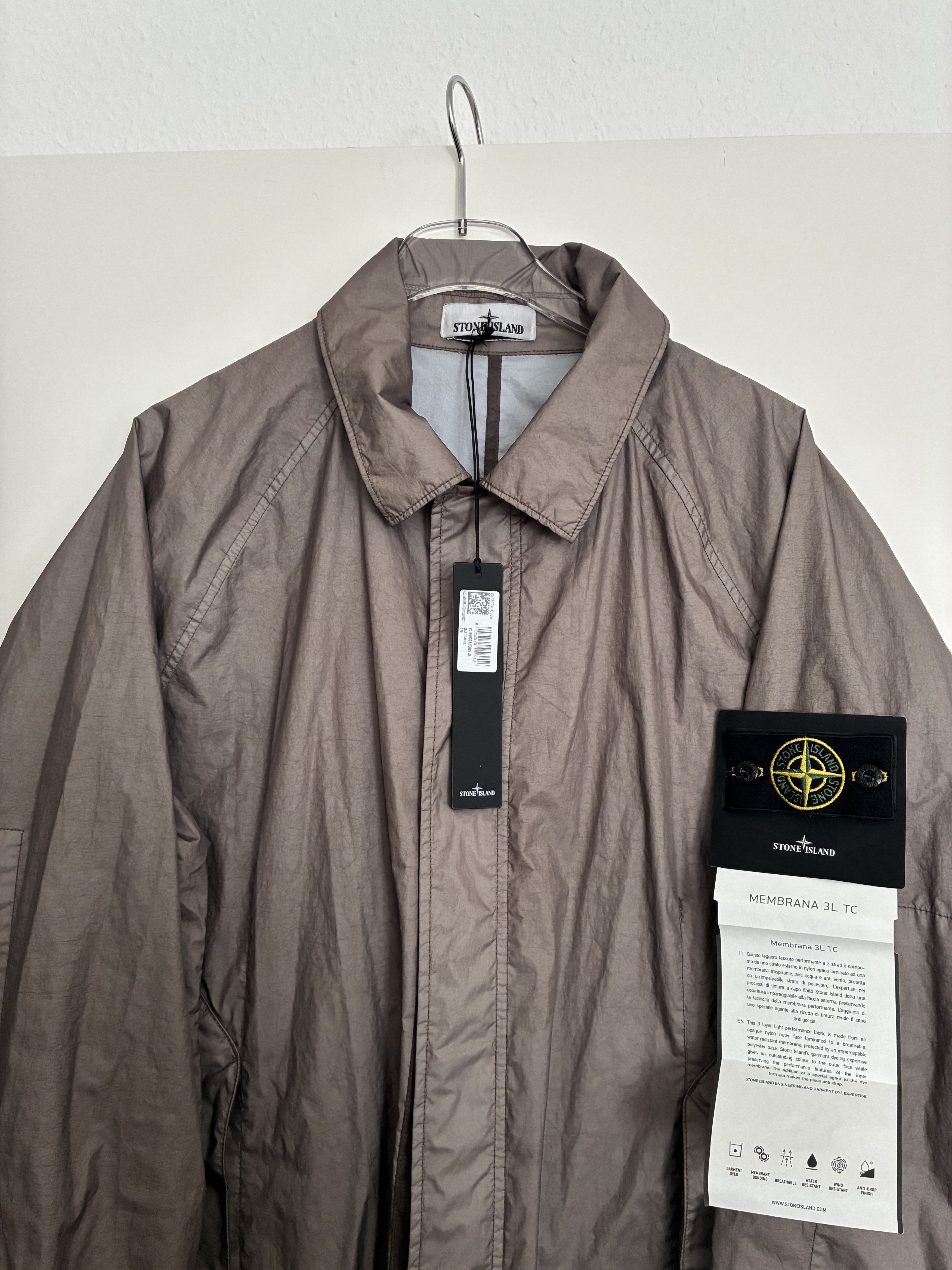 Stone Island Membrana 3L-TC Trench Coat Size US XL / EU 56 / 4 - 2 Thumbnail
