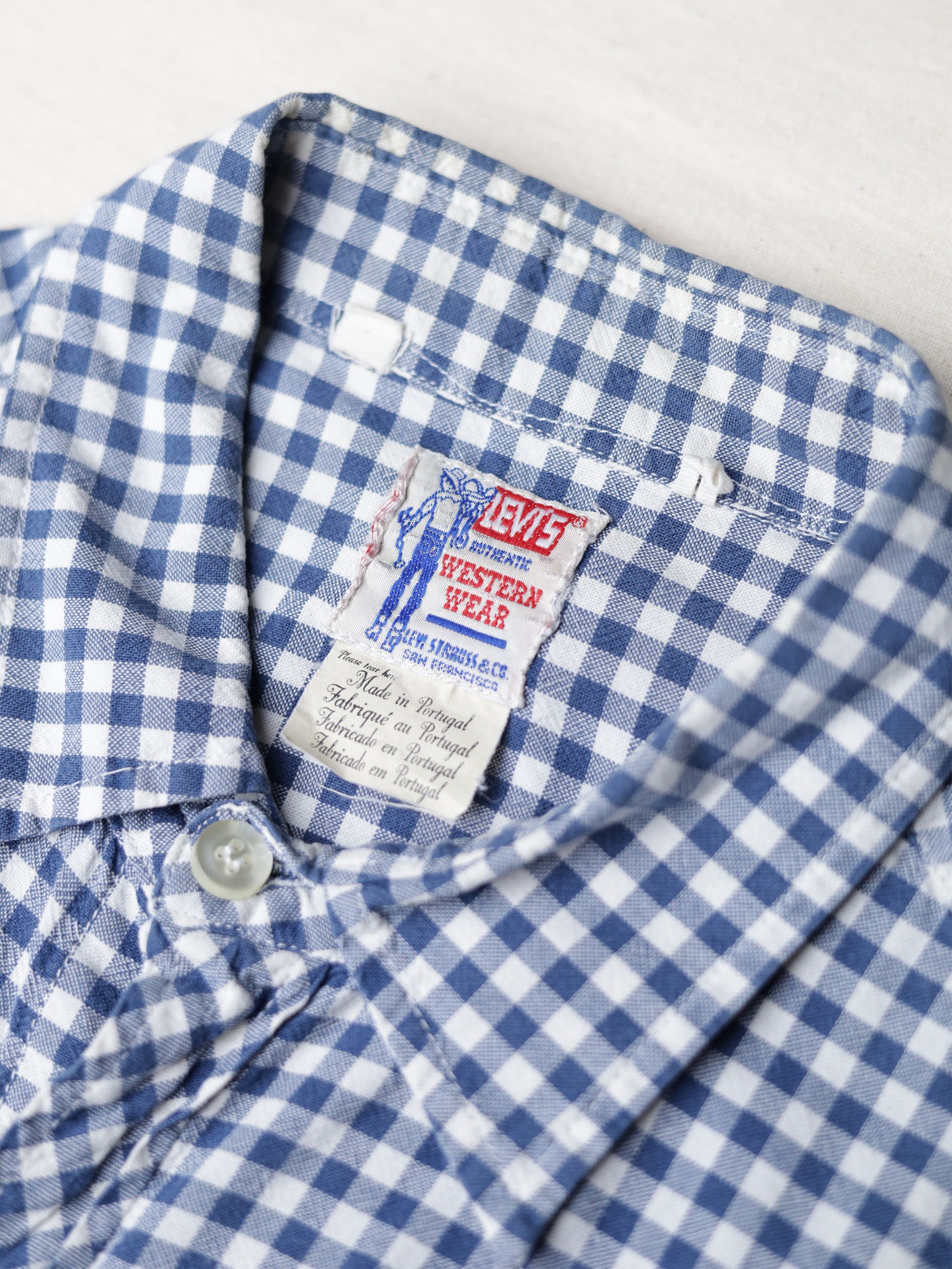 Levi's Vintage Clothing 1950s Gingham Western Shirt Size US S / EU 44-46 / 1 - 3 Thumbnail