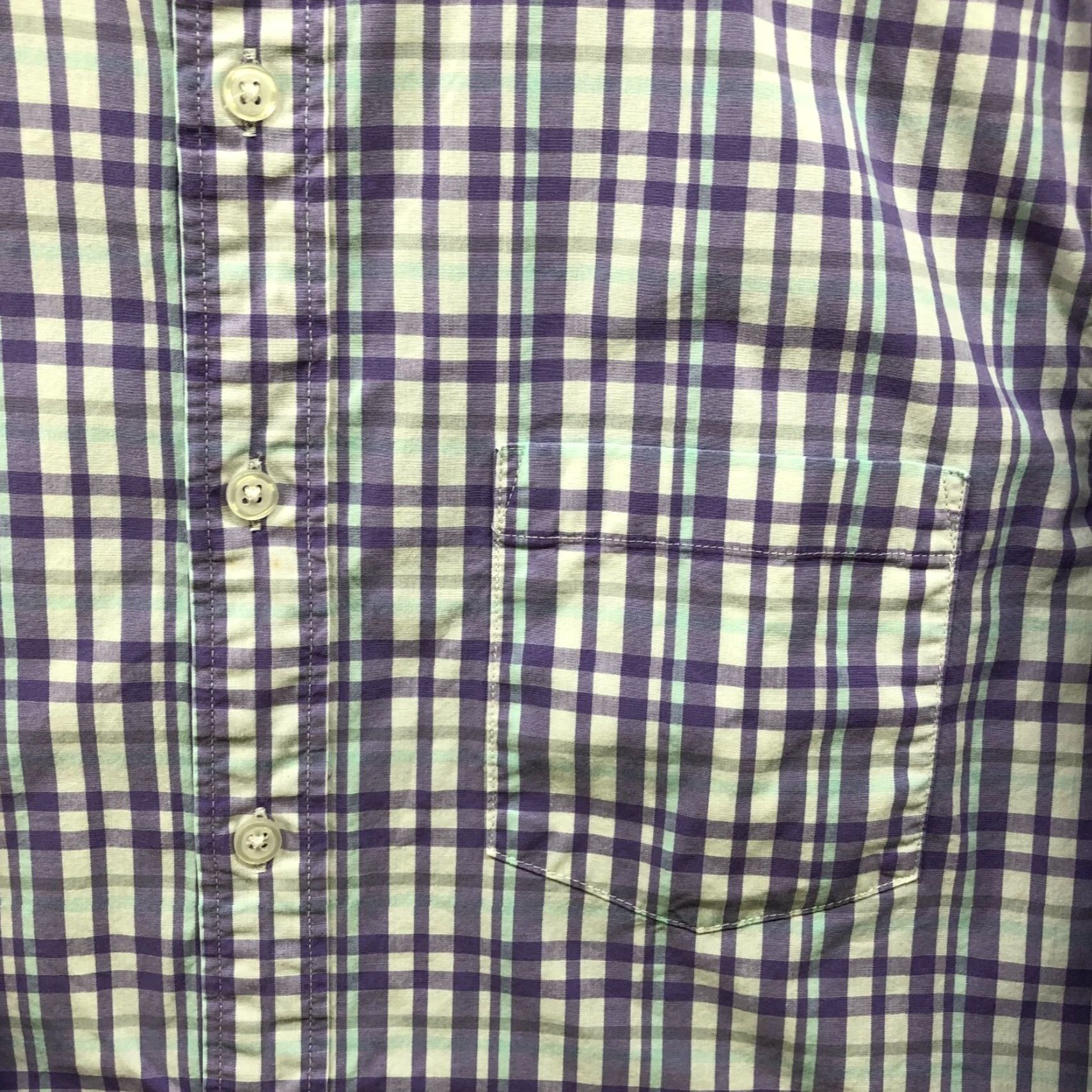 J.Crew J. Crew Mens Long Sleeve Button-Up Shirt M Purple Plaid Classic Preppy Slim Fit Cotton Blend Size US M / EU 48-50 / 2 - 6 Thumbnail