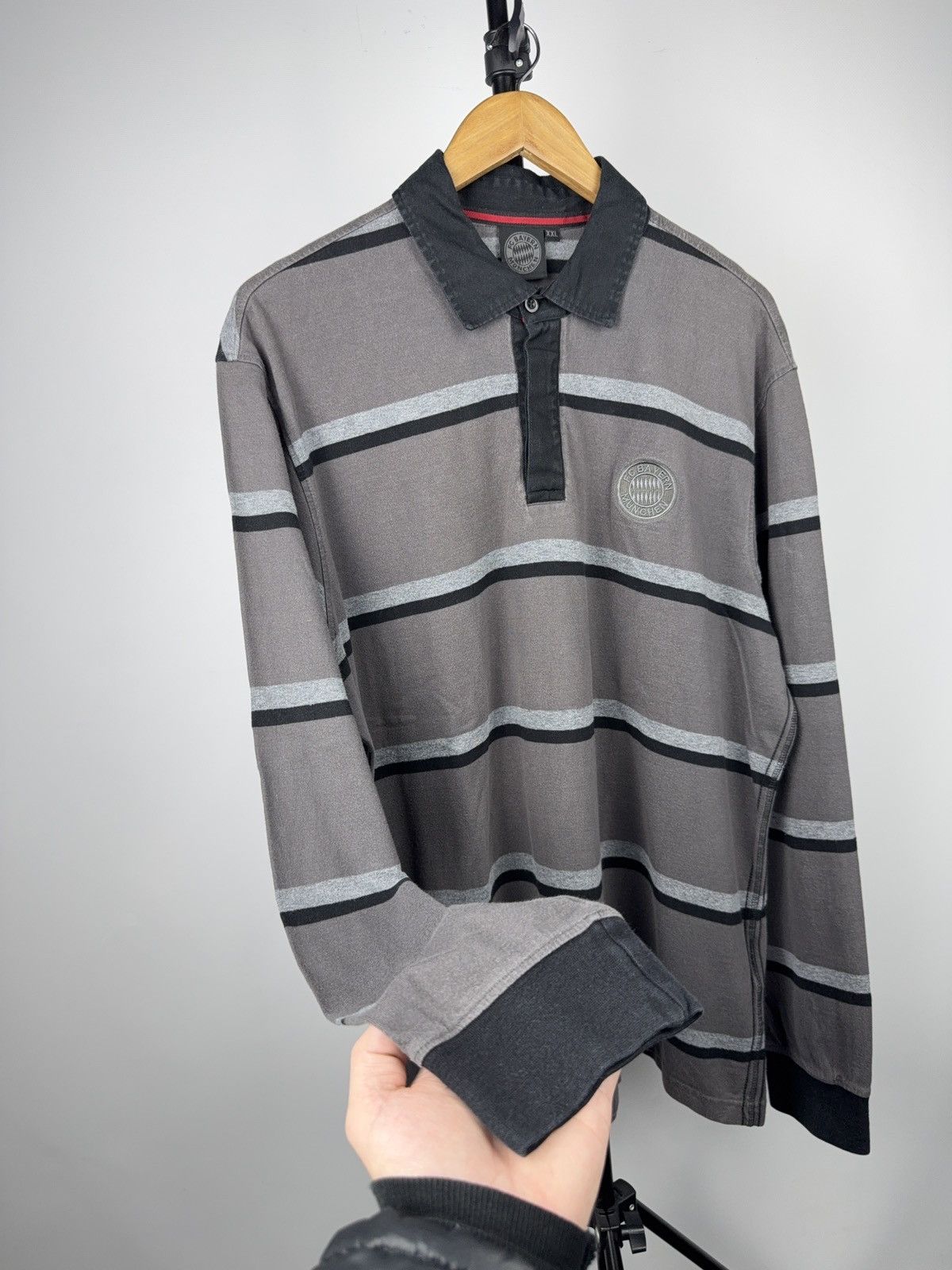 Vintage 00s FC Bayern Munchen Vintage Rugby Stripe Long Sleeve XXL Size US XXL / EU 58 / 5 - 6 Thumbnail