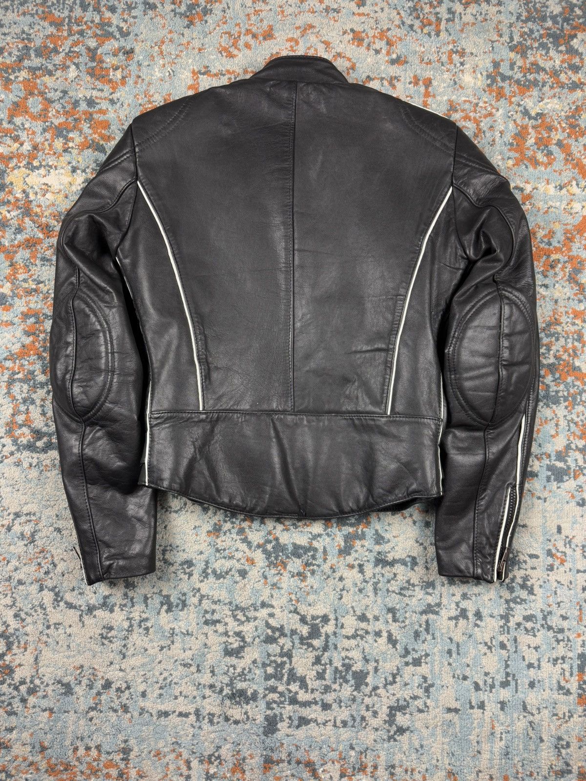 Vintage Vintage 90s Moto Star real leather biker racing jacket Size US XS / EU 42 / 0 - 2 Thumbnail