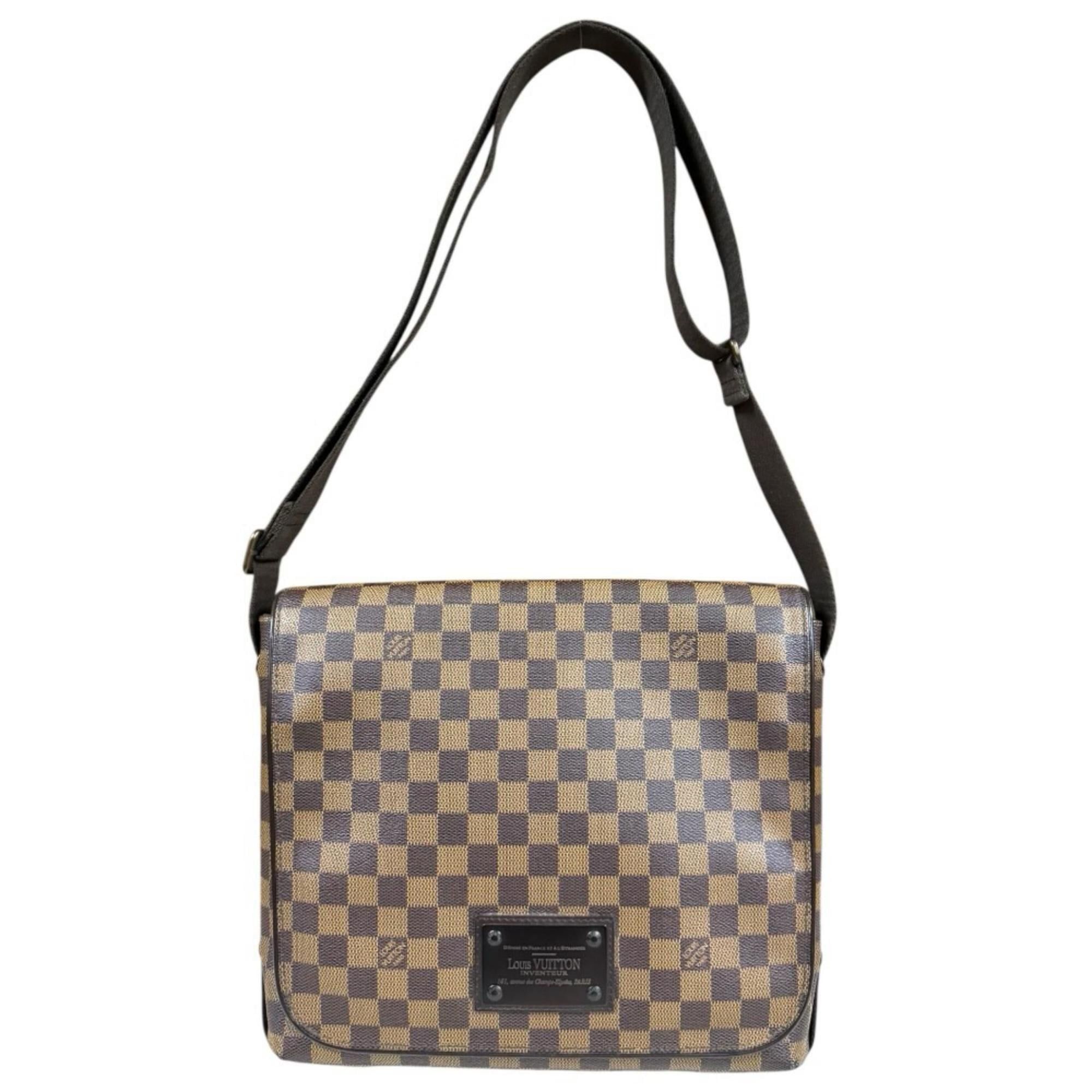 Louis Vuitton Louis Vuitton Brooklyn MM Damier Shoulder Bag, Canvas N51211, Brown, Men's/Women's, LOUIS VUITTON, Used Size ONE SIZE - 1 Thumbnail