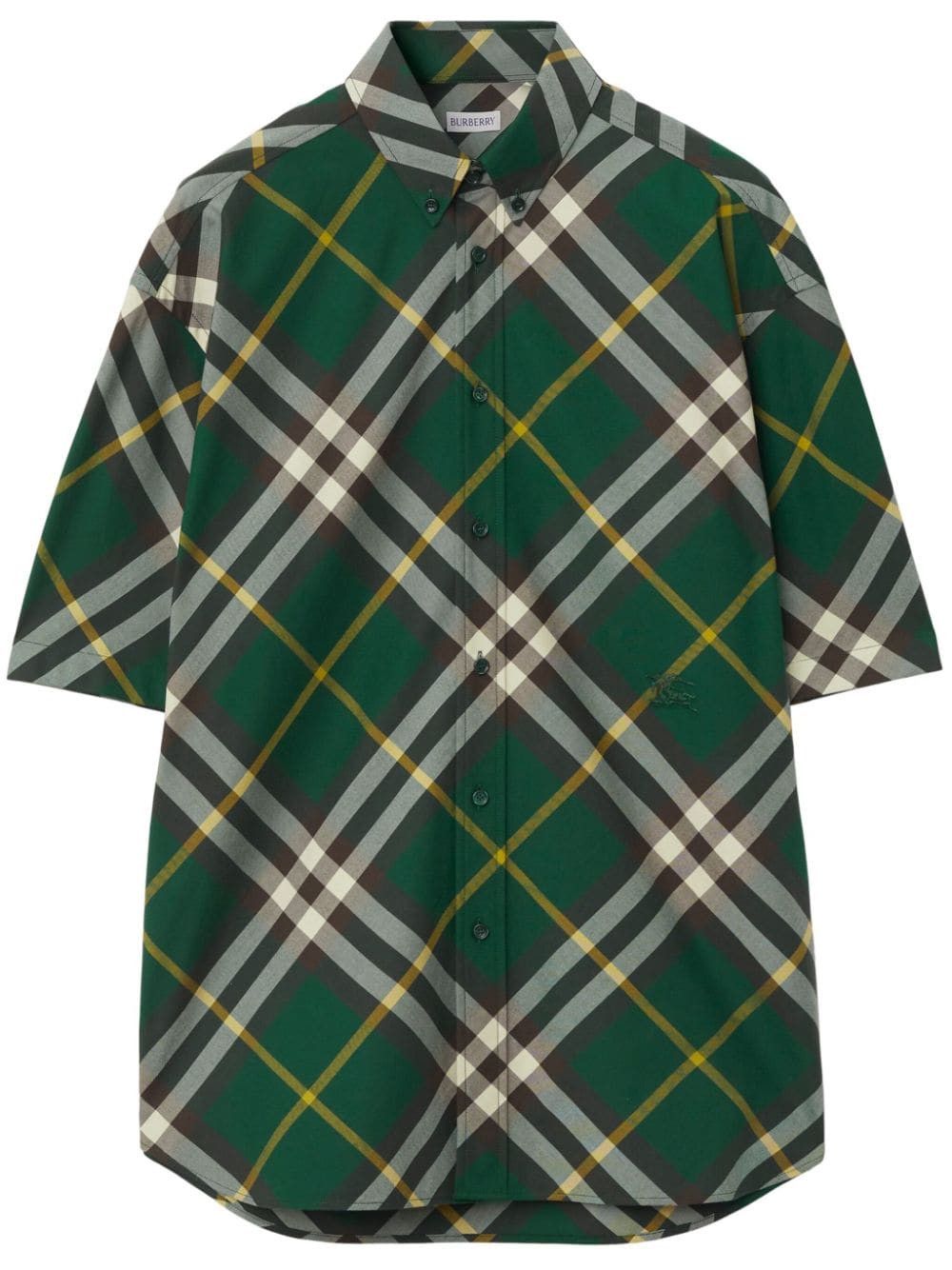 CHECK MOTIF COTTON SHIRT