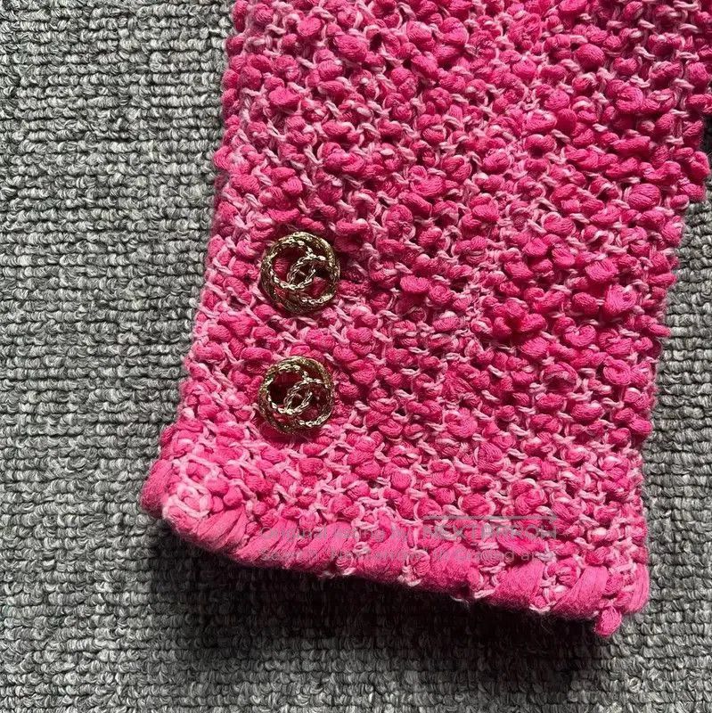 Chanel Chanel Pink Cotton Women's Jacket . Size S / US 4 / IT 40 - 4 Thumbnail