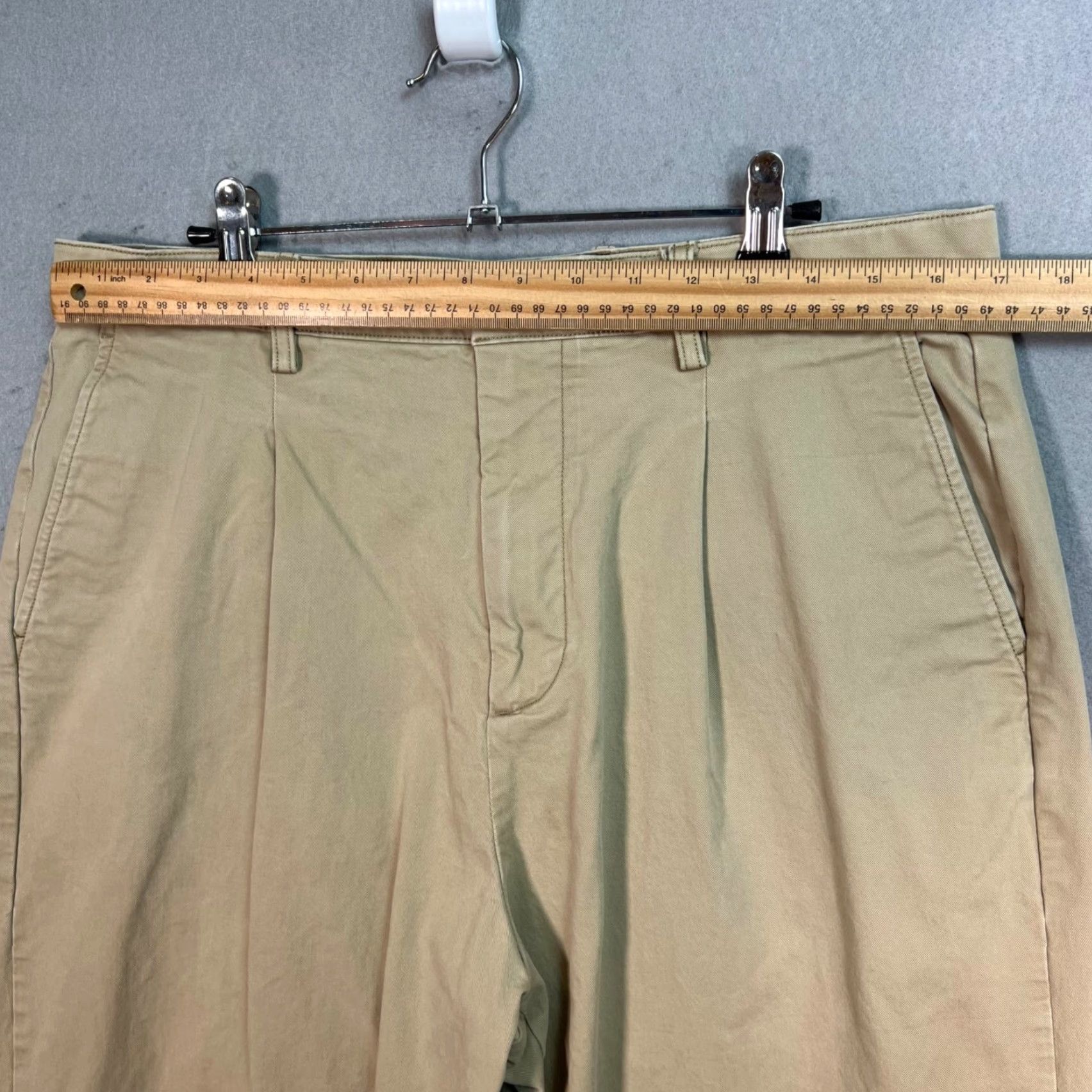 Gap Gap Mens Pants 34 Beige Khaki Casual Chino Regular Straight Leg Size US 34 / EU 50 - 5 Thumbnail