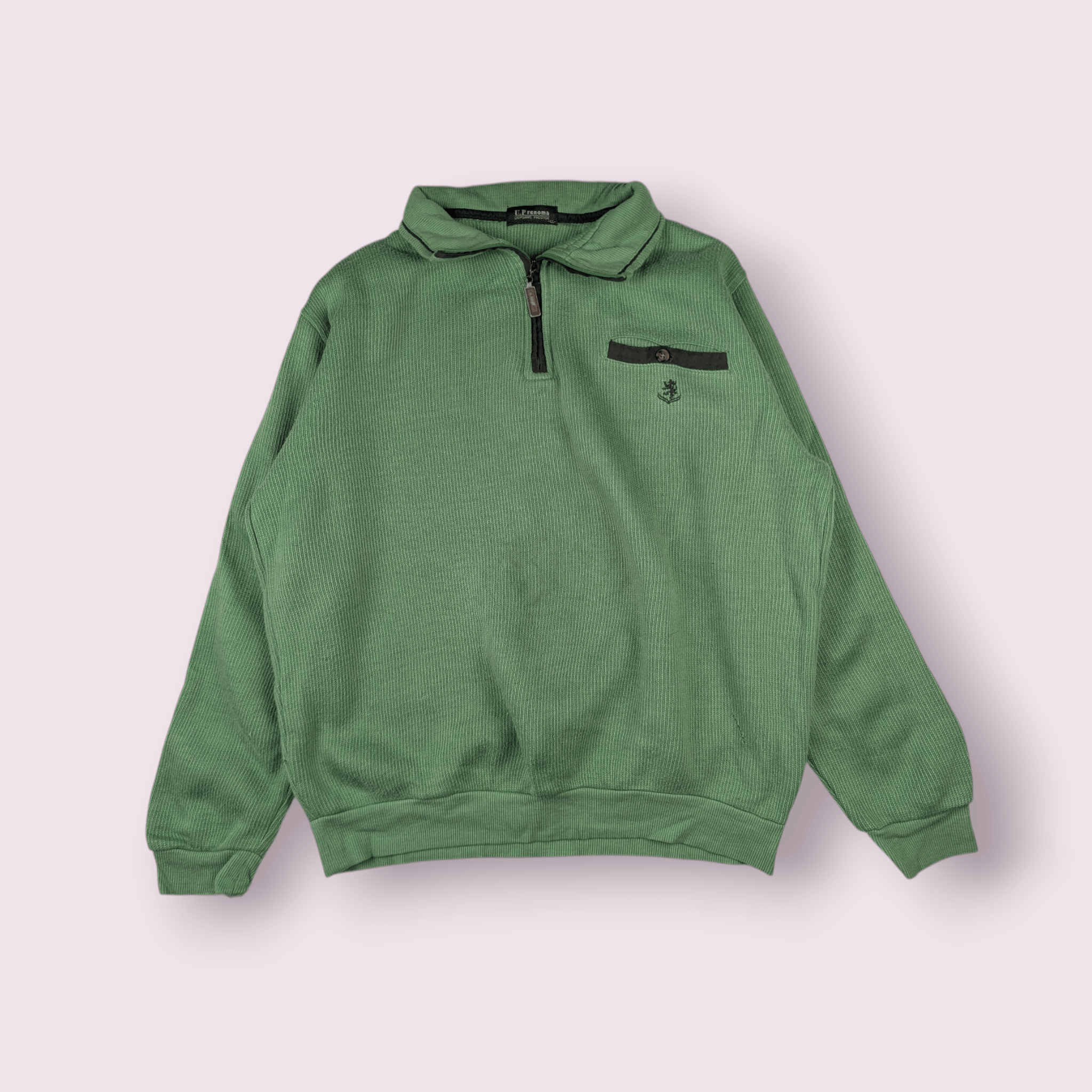 Renoma UP RENOMA Classic Retro Vintage Zipper Sweatshirts Size US XL / EU 56 / 4 - 2 Thumbnail
