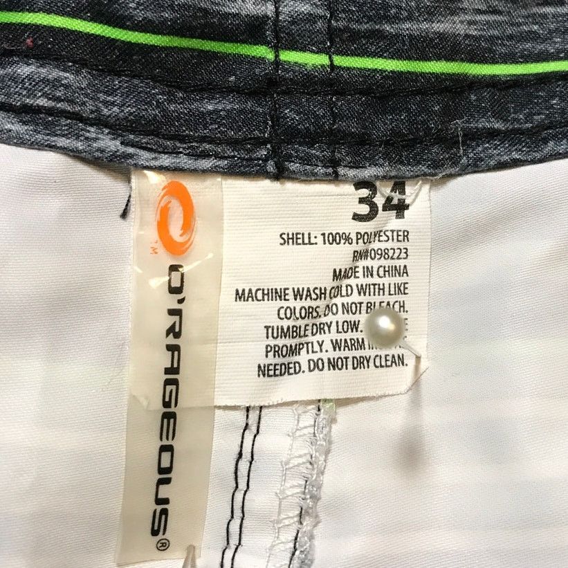Other O'Rageous Striped Pockets Bermuda Swim Trunks 34" Size US 34 / EU 50 - 3 Thumbnail