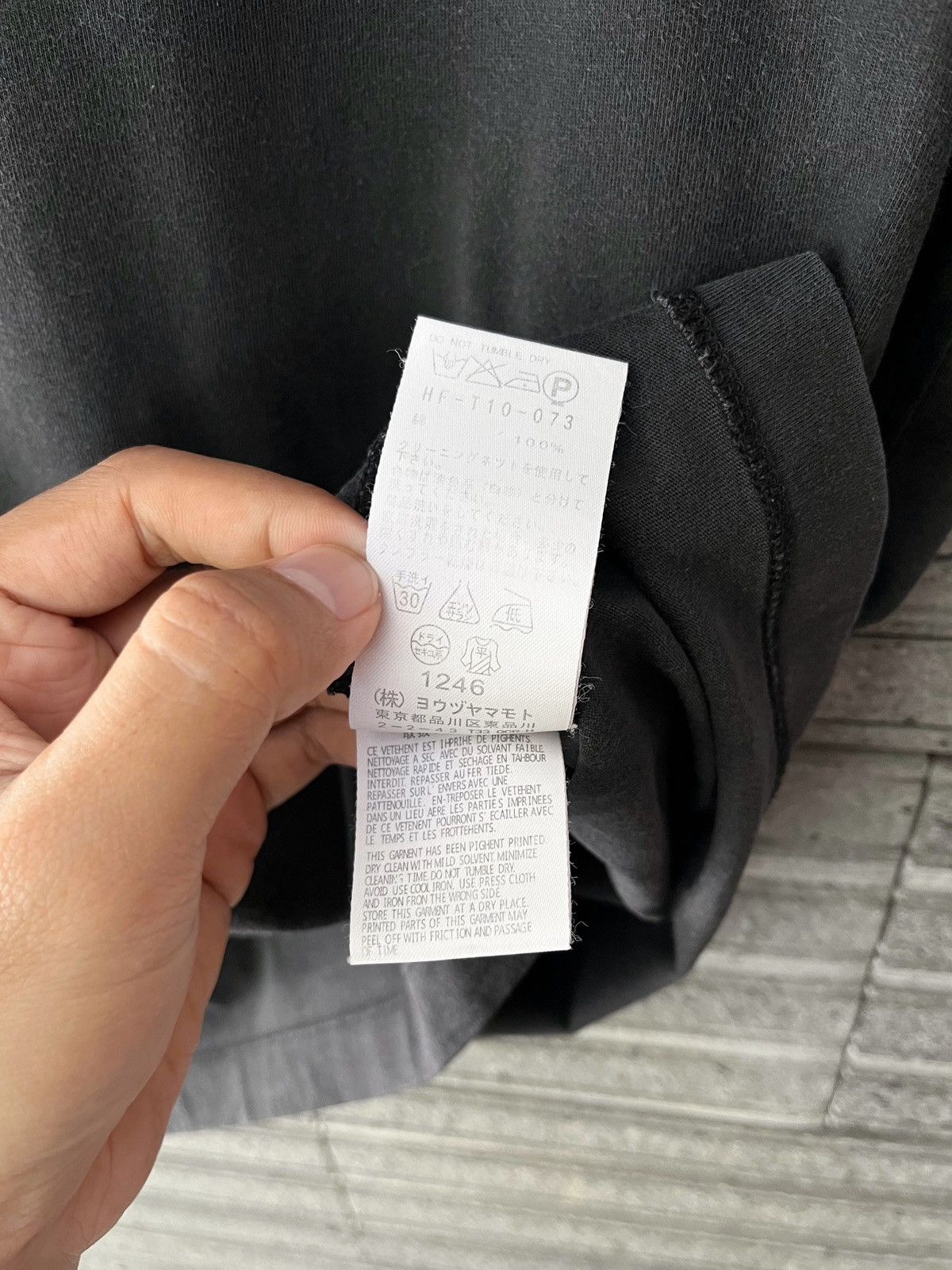 Yohji Yamamoto Yohji Yamamoto Pour Homme Signature Sunfaded Tee Size US L / EU 52-54 / 3 - 8 Thumbnail
