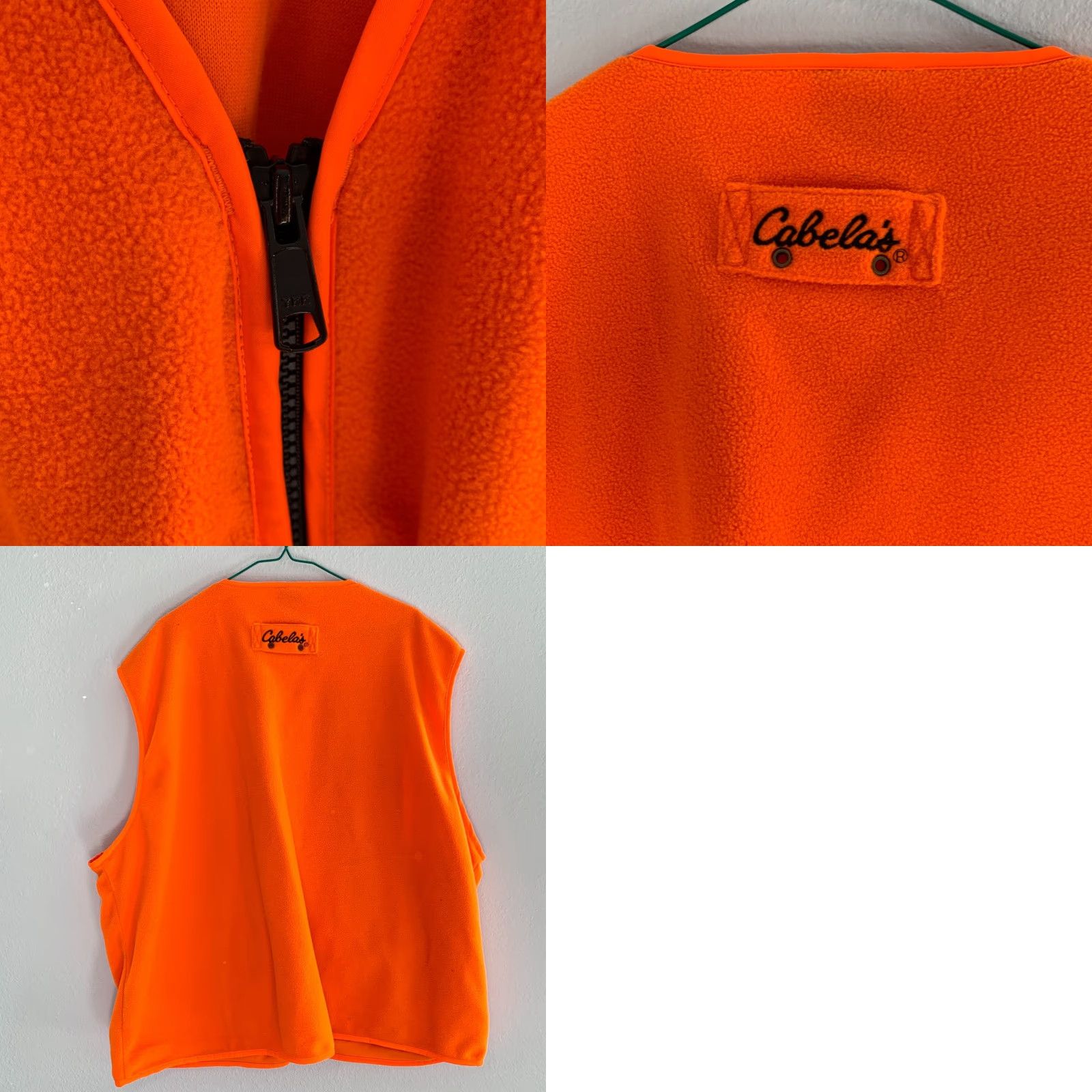 Vintage VINTAGE Cabela's Hunting Orange Hi Viz Fleece Liner Zip Vest Mens XL Shirt Orange 90s Mens Size US XL / EU 56 / 4 - 8 Thumbnail