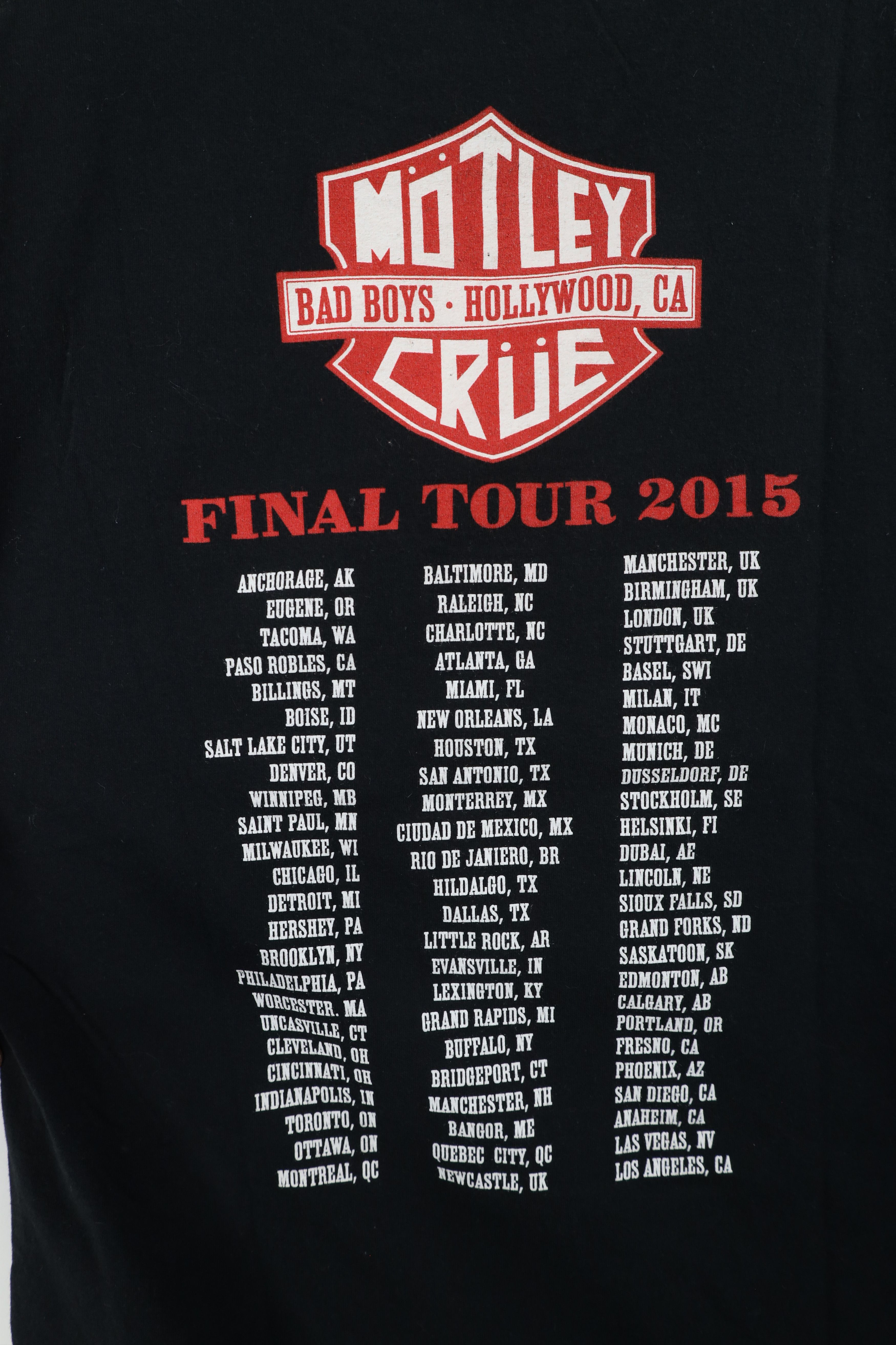 Vintage Vintage Y2K Bad Things Final Tour Motley Crue Band T-Shirt Size US L / EU 52-54 / 3 - 10 Thumbnail
