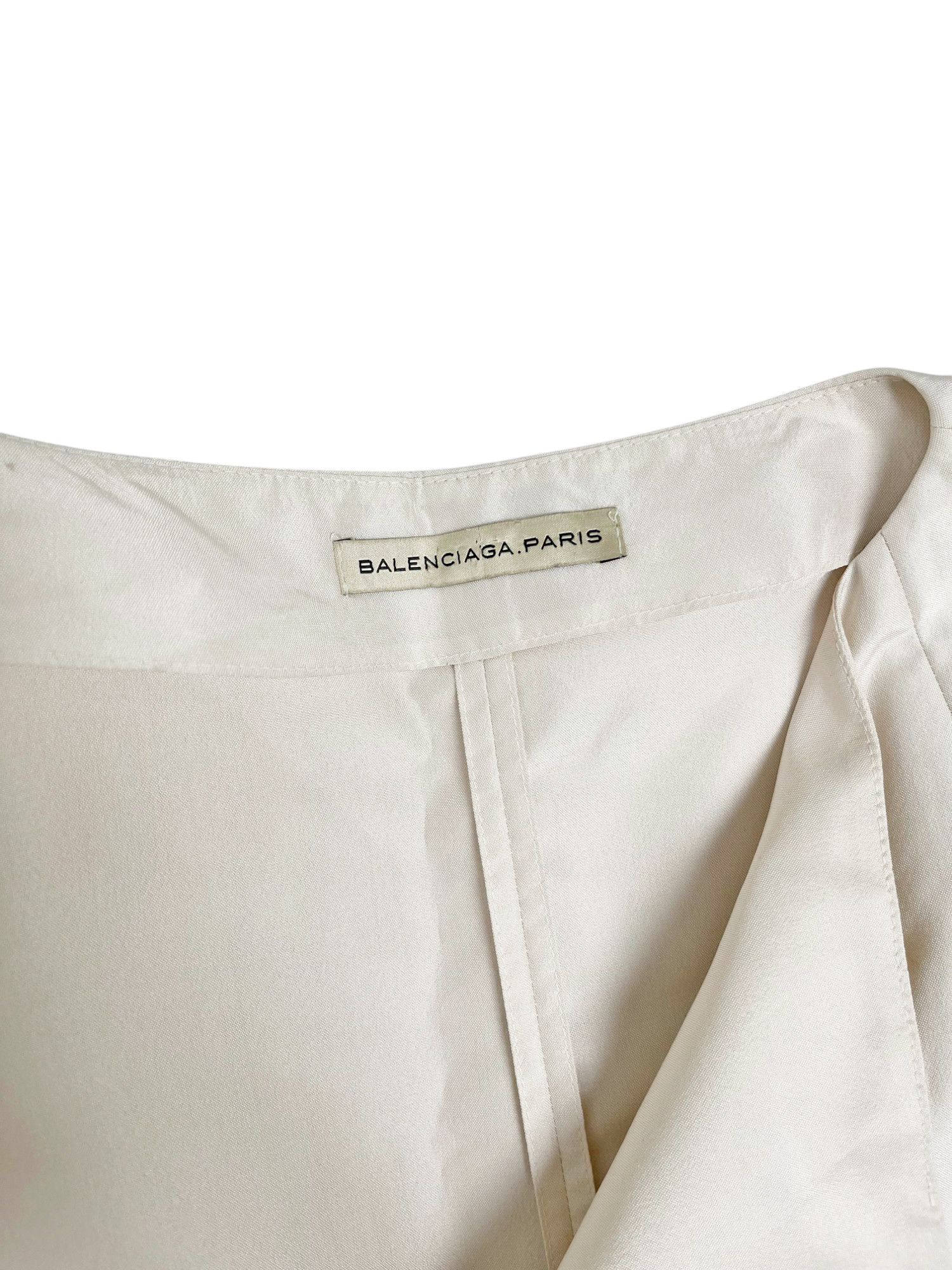 Balenciaga by Nicolas Ghesquière S/S 2009 Asymmetric White Kimono Size M / US 6-8 / IT 42-44 - 8 Thumbnail