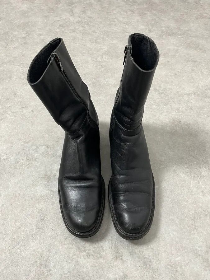 Prada 2000s Prada Black Leather Ankle Boots Size US 7 / IT 37 - 2 Thumbnail