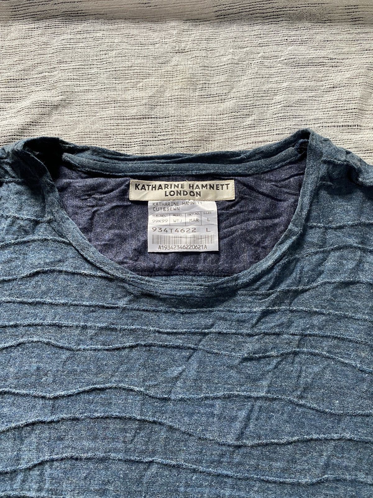 Katharine Hamnett London Vintage Katharine Hamnett london cable longsleeve tshirt Size US L / EU 52-54 / 3 - 4 Thumbnail