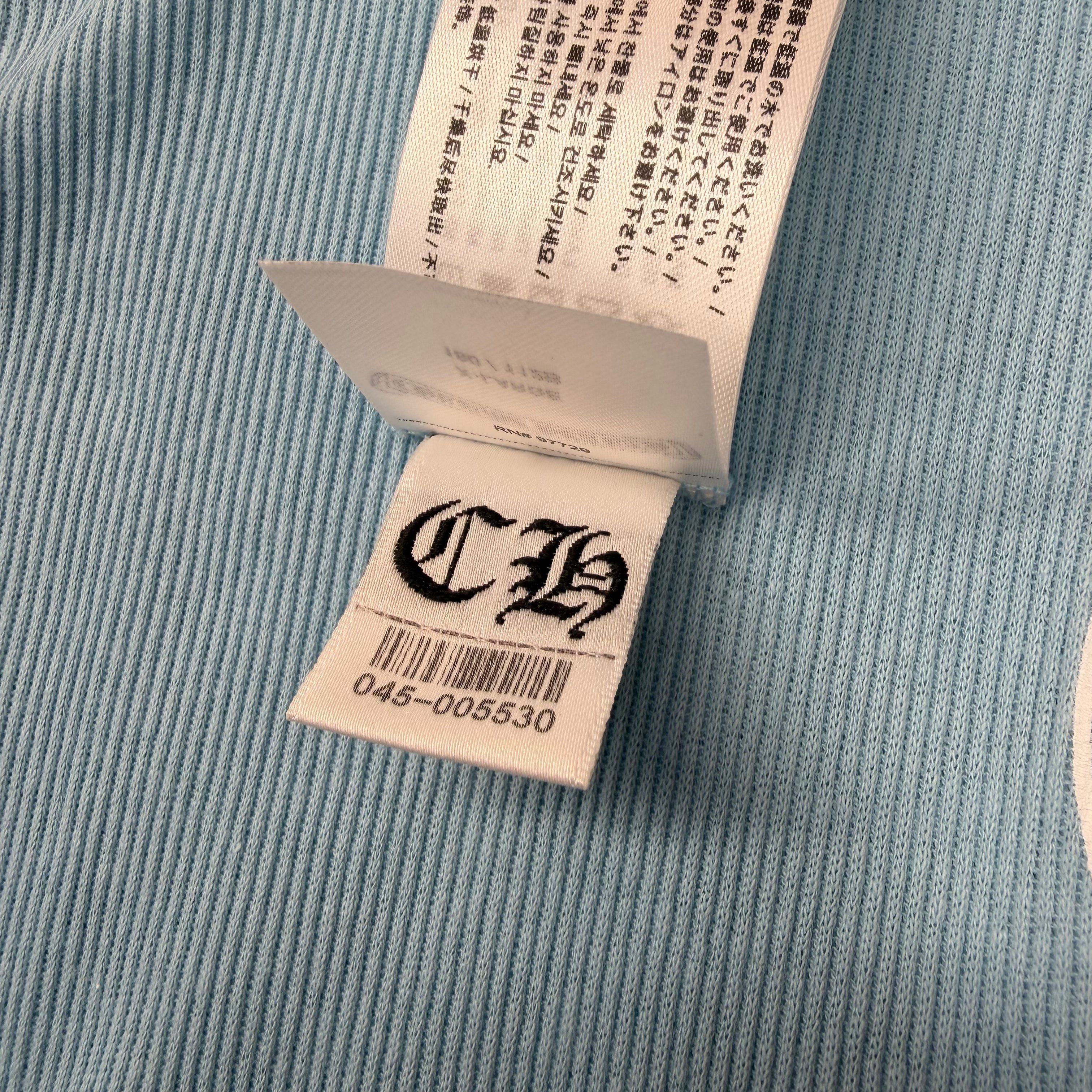 Chrome Hearts Chrome Hearts Horseshoe Baby Blue Ribbed Tank XL Size US XL / EU 56 / 4 - 5 Thumbnail