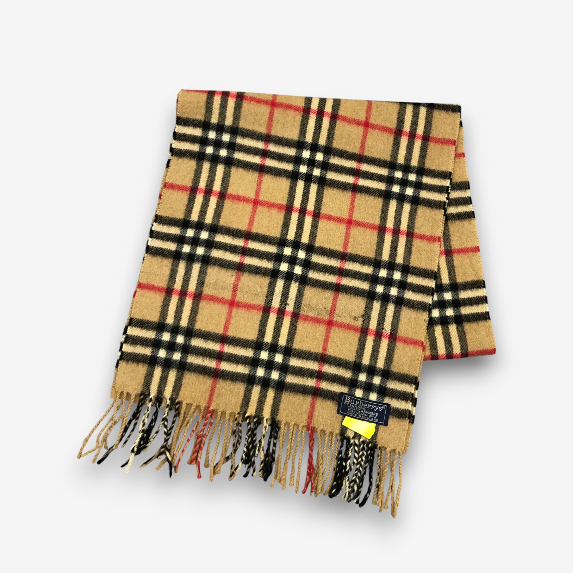 Burberry Vintage Burberry Scarf Muffler Wool Cashmere Scarves Size ONE SIZE - 3 Thumbnail