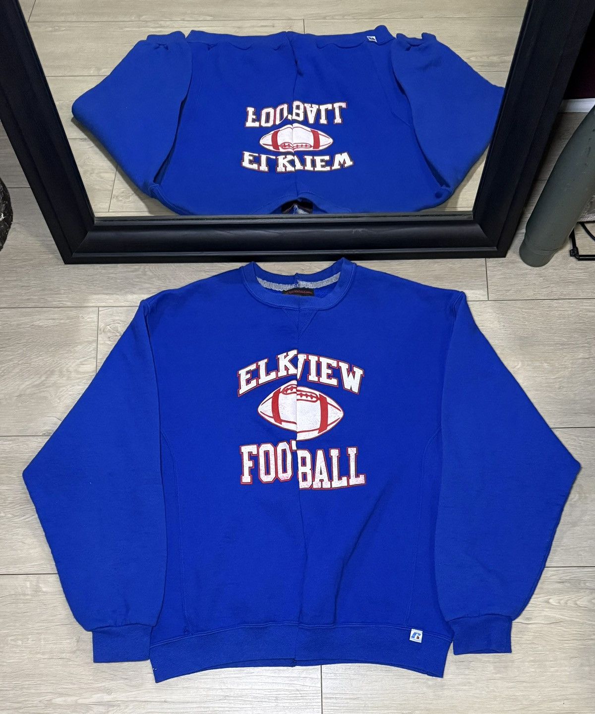 Vintage Y2K 2000s Russell Elkview Football Repurposed Crewneck Size US L / EU 52-54 / 3 - 1 Thumbnail
