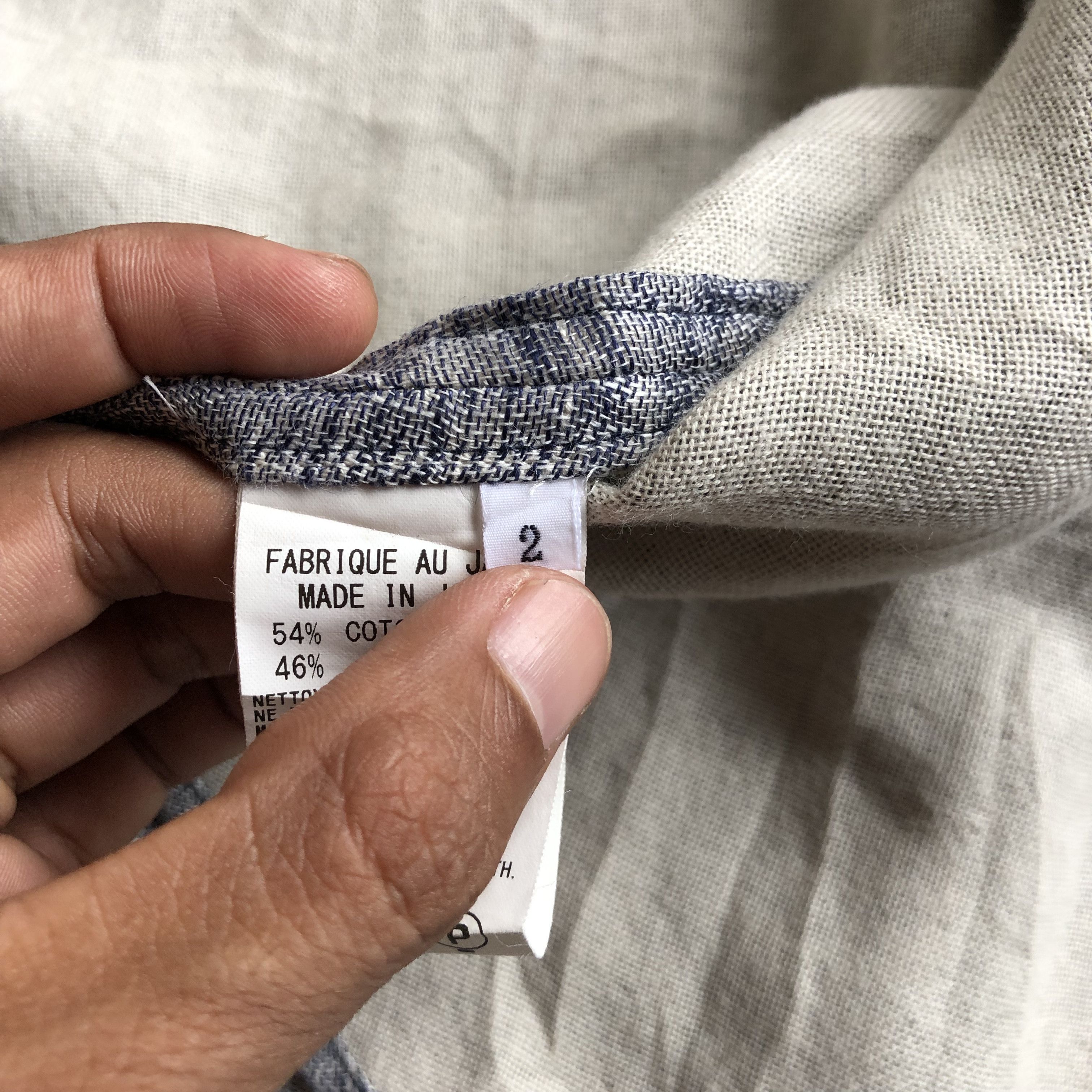 Y's Y’s linen blend shirt Size US M / EU 48-50 / 2 - 8 Thumbnail