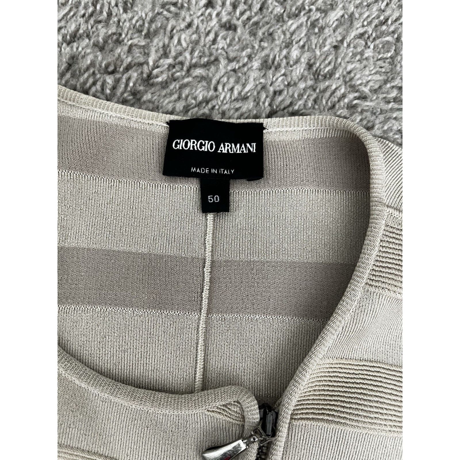 Giorgio Armani Giorgio Armani Jacket W IT 50 Beige Made In Italy Designer Size L / US 10 / IT 46 - 9 Thumbnail