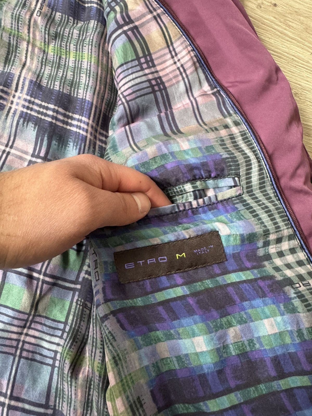 Etro Etro Purple Quilted Jacket Men’s Size US M / EU 48-50 / 2 - 11 Thumbnail