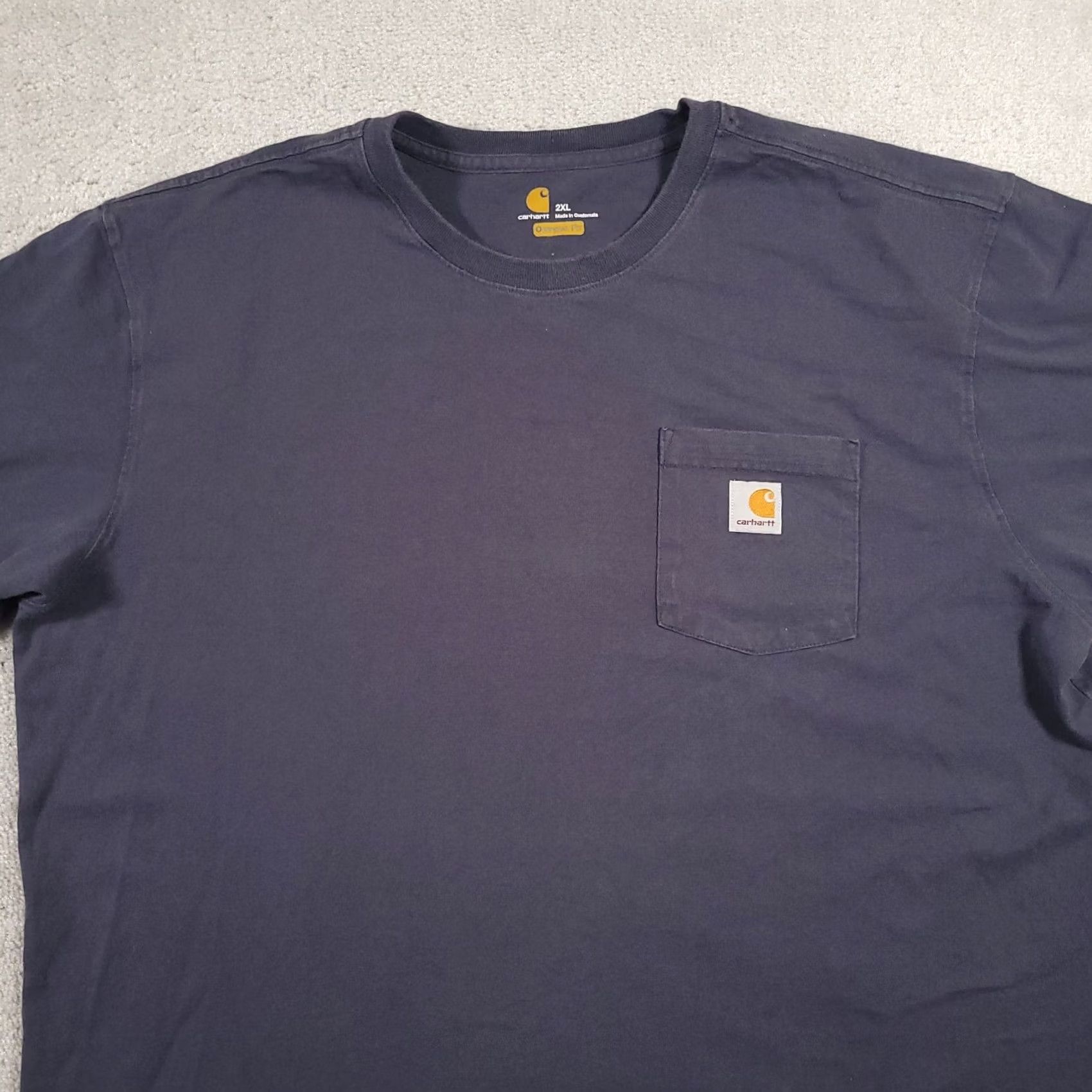 Carhartt Carhartt Workwear T-Shirt Mens 2XL Gray Original Fit Short Sleeve Pocket Size US XXL / EU 58 / 5 - 3 Thumbnail