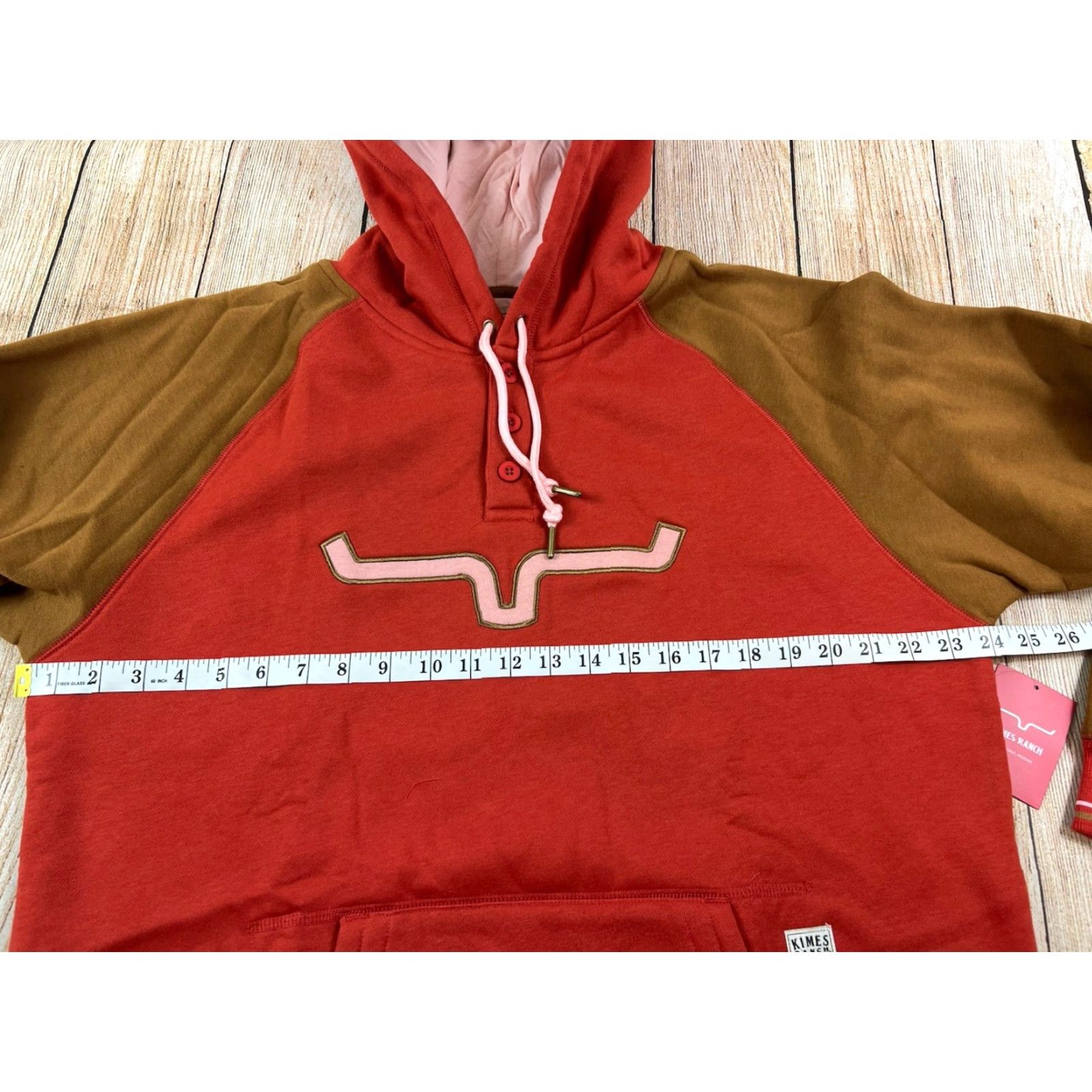 Vintage Kimes Ranch Women’s Western Amigo Hoodie NWT Burnt Red & Brown Size 2XL Size XXL / US 16-18 / IT 52-54 - 5 Thumbnail