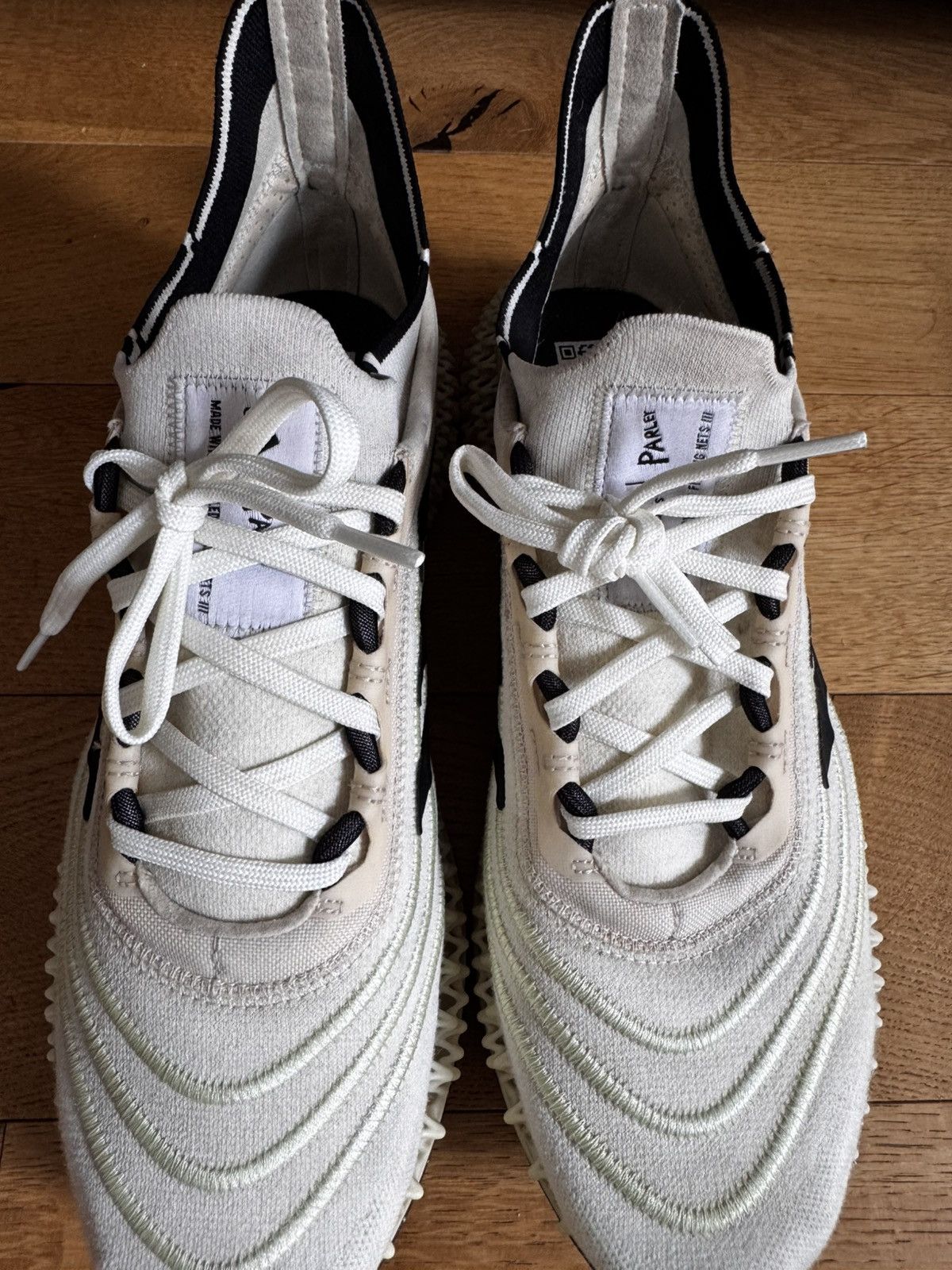 Adidas Adidas Parley x 4DFWD ‘Off-White Almost Lime’ Size US 11 / EU 44 - 12 Thumbnail