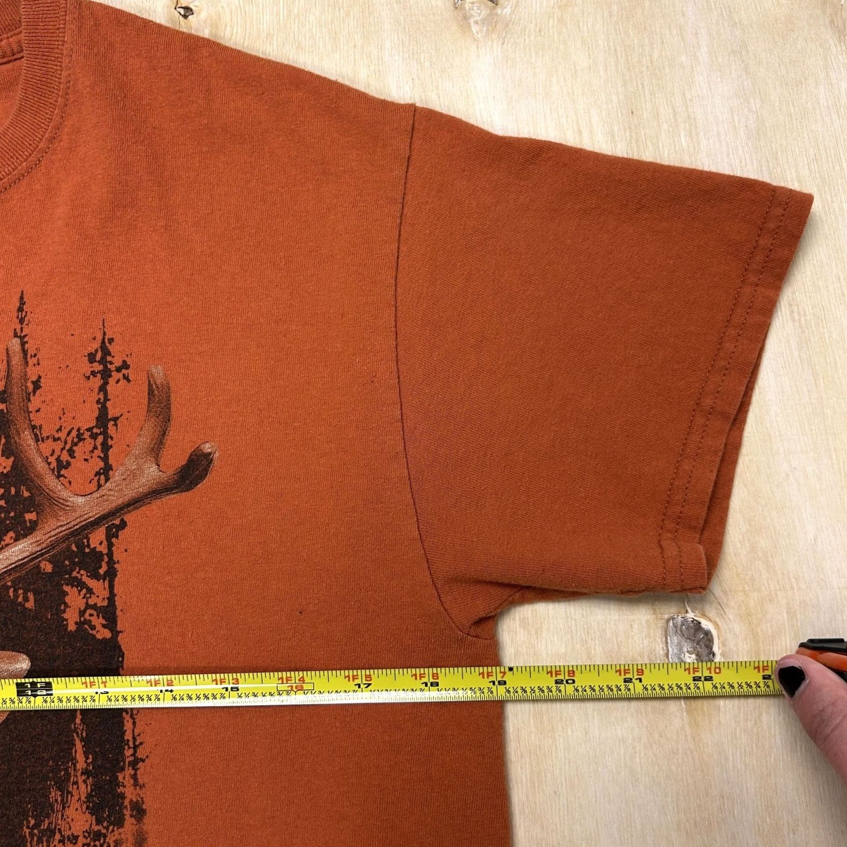 Vintage Lost Creek Hunting Shirt Mens Medium Orange Deer Outdoor Tee T-Shirt Size US M / EU 48-50 / 2 - 3 Thumbnail