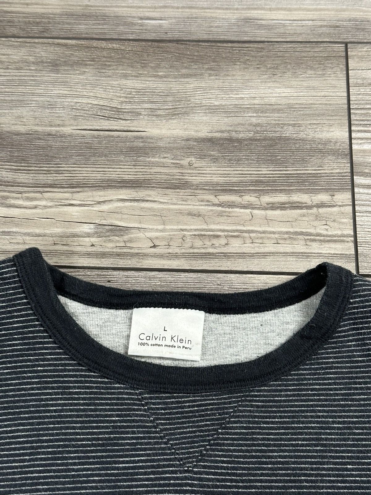 Calvin Klein × Vintage Y2K Calvin Klein Striped Longsleeve Size US L / EU 52-54 / 3 - 5 Thumbnail