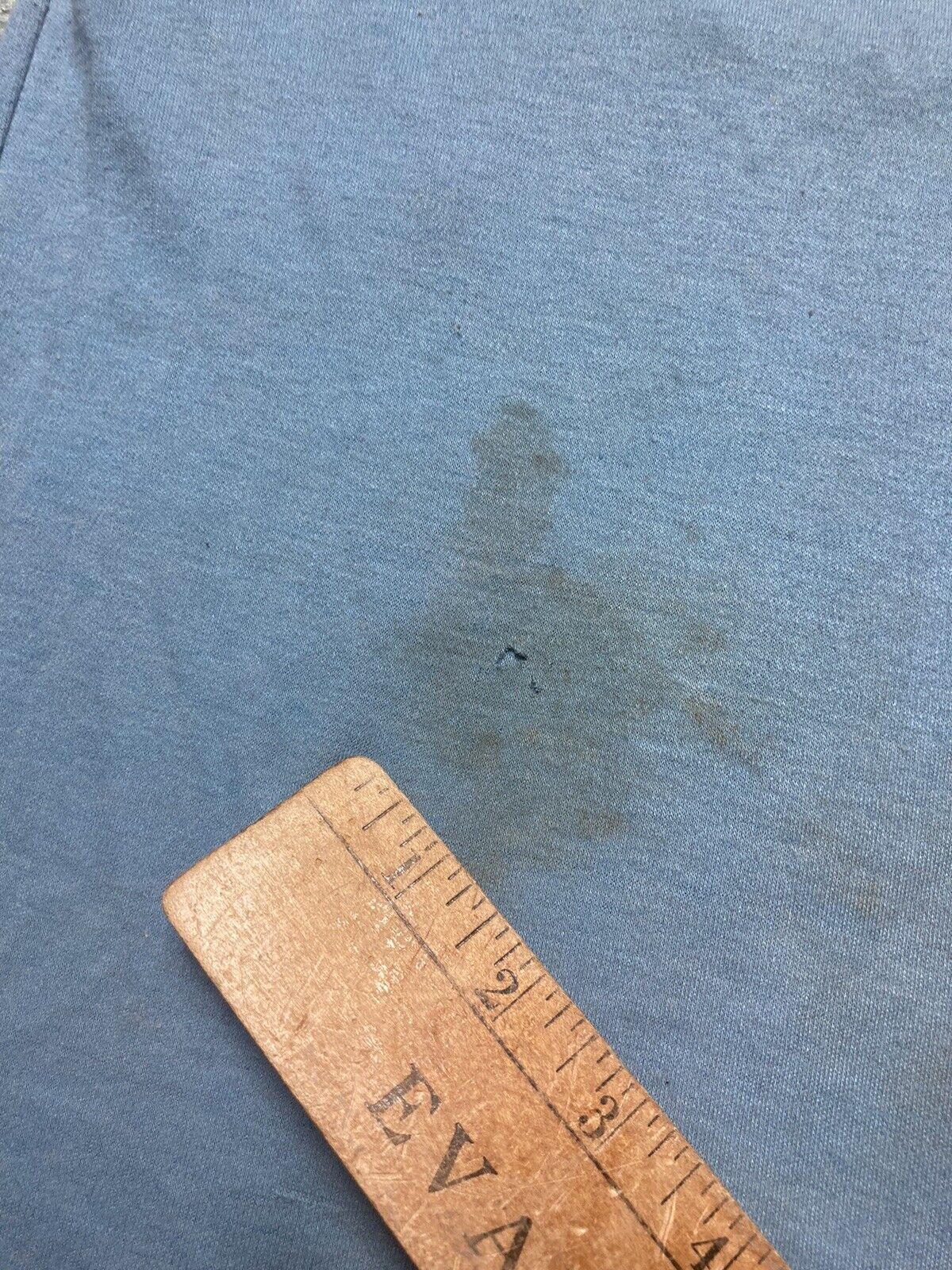 Vintage Vtg 70s polo shirt open neck soft blue stained grunge small Size US S / EU 44-46 / 1 - 8 Thumbnail