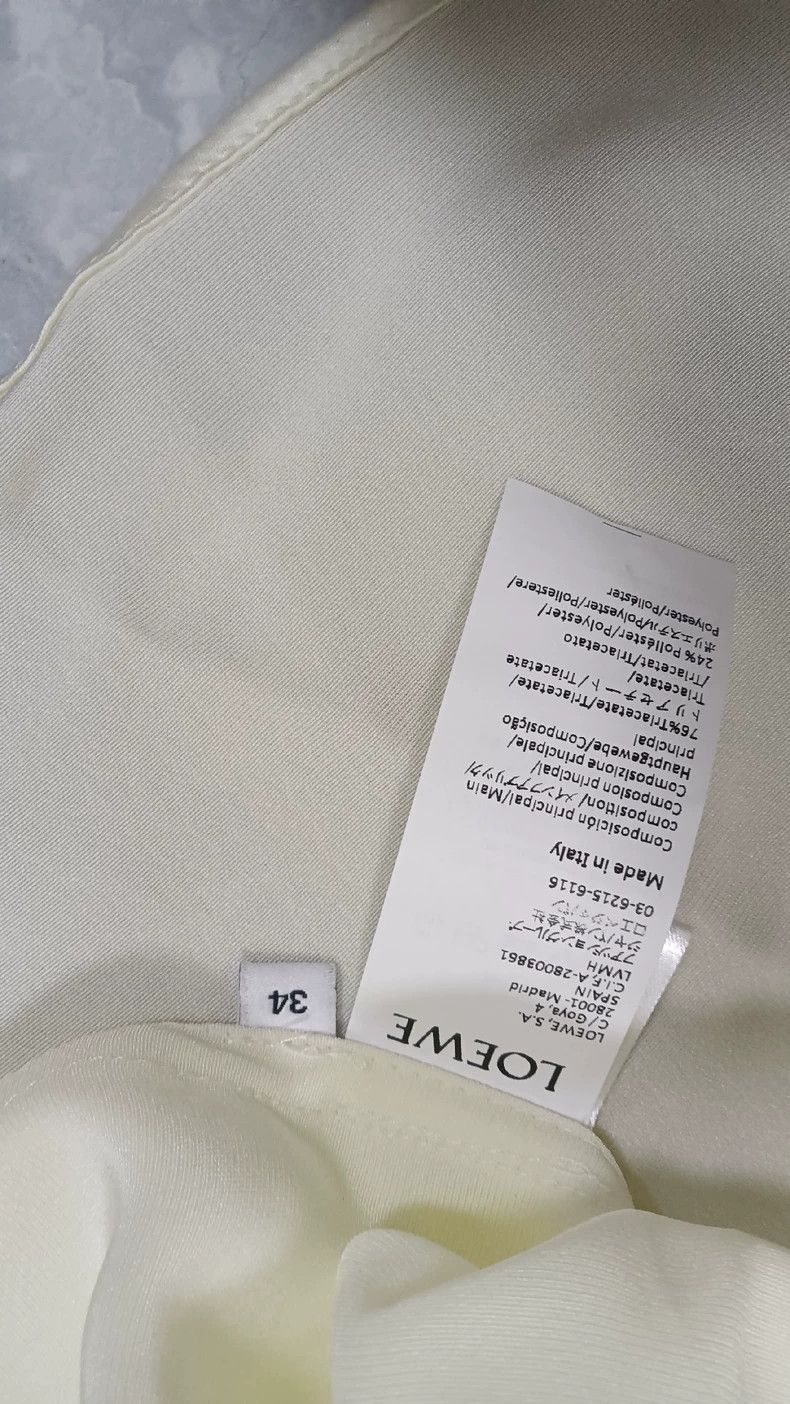 Loewe Loewe Women's Acetate Blouse in Beige, Size 34 Size XXS / US 00 / IT 34 - 3 Thumbnail