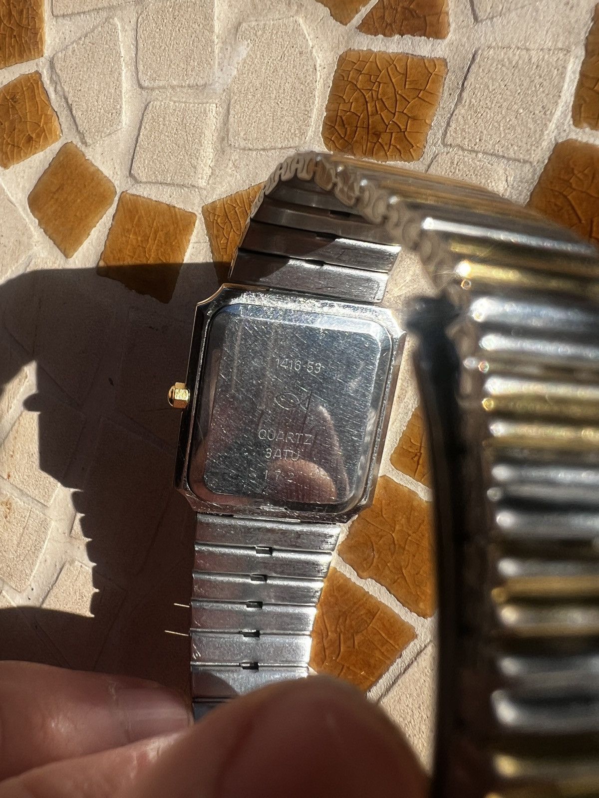 Vintage Favre Leuba Vintage Tank Integrated Two Tone Bracelet Size ONE SIZE - 4 Thumbnail