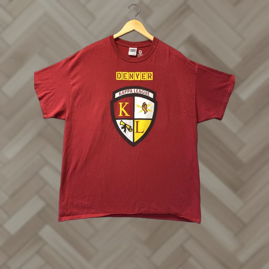 Gildan VINTAGE Gildan Kappa League Graphic Print T-Shirt Unisex XL Red Cotton 2020s Mens Size US XL / EU 56 / 4 - 1 Thumbnail