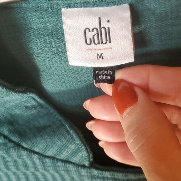 Vintage CAbi Lennon Jacket Legion Teal Green Corduroy Military Style Size M / US 6-8 / IT 42-44 - 8 Thumbnail