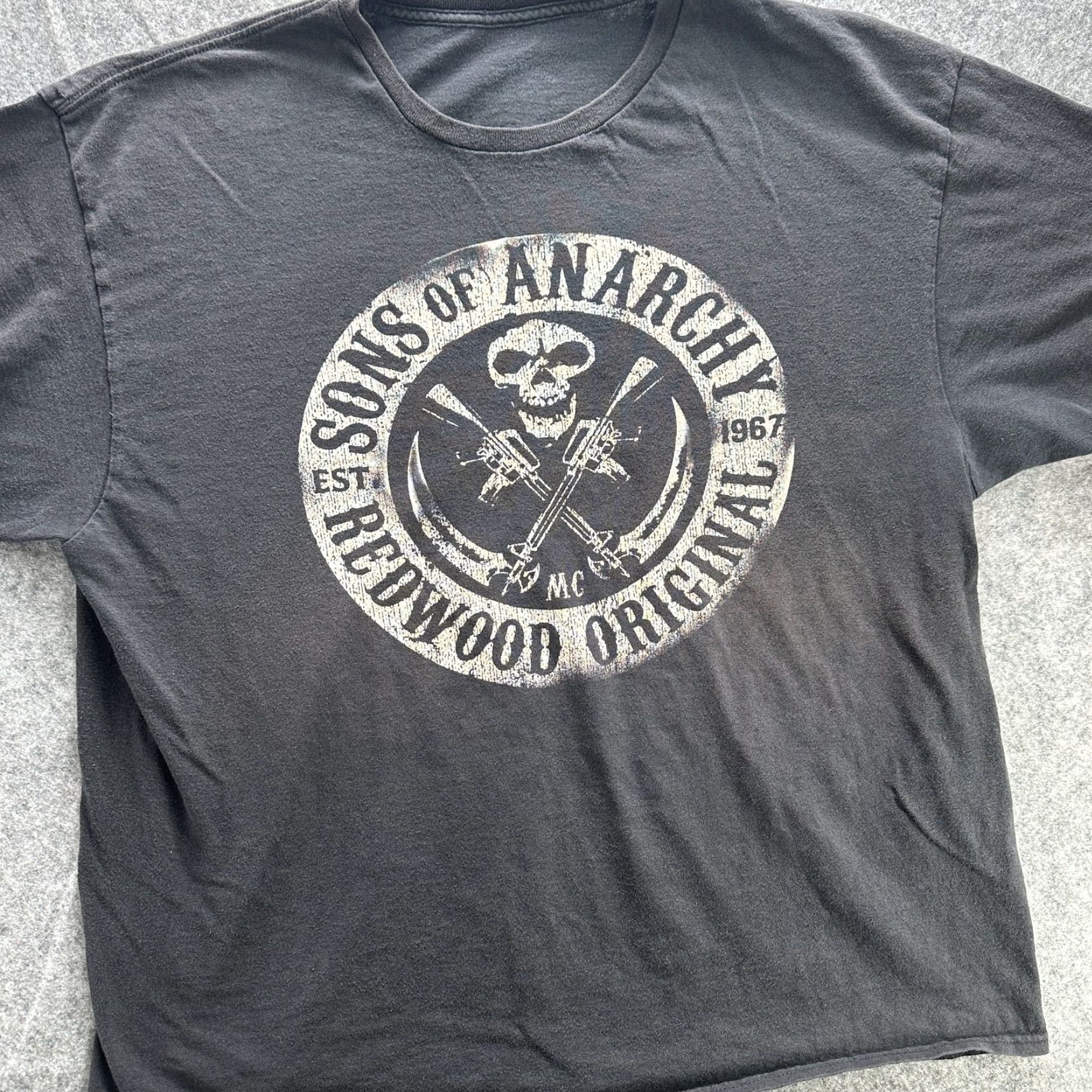 Vintage Sons of Anarchy Shirt Mens Extra Large Black Redwood Original MC TV Tee Size US XL / EU 56 / 4 - 2 Thumbnail