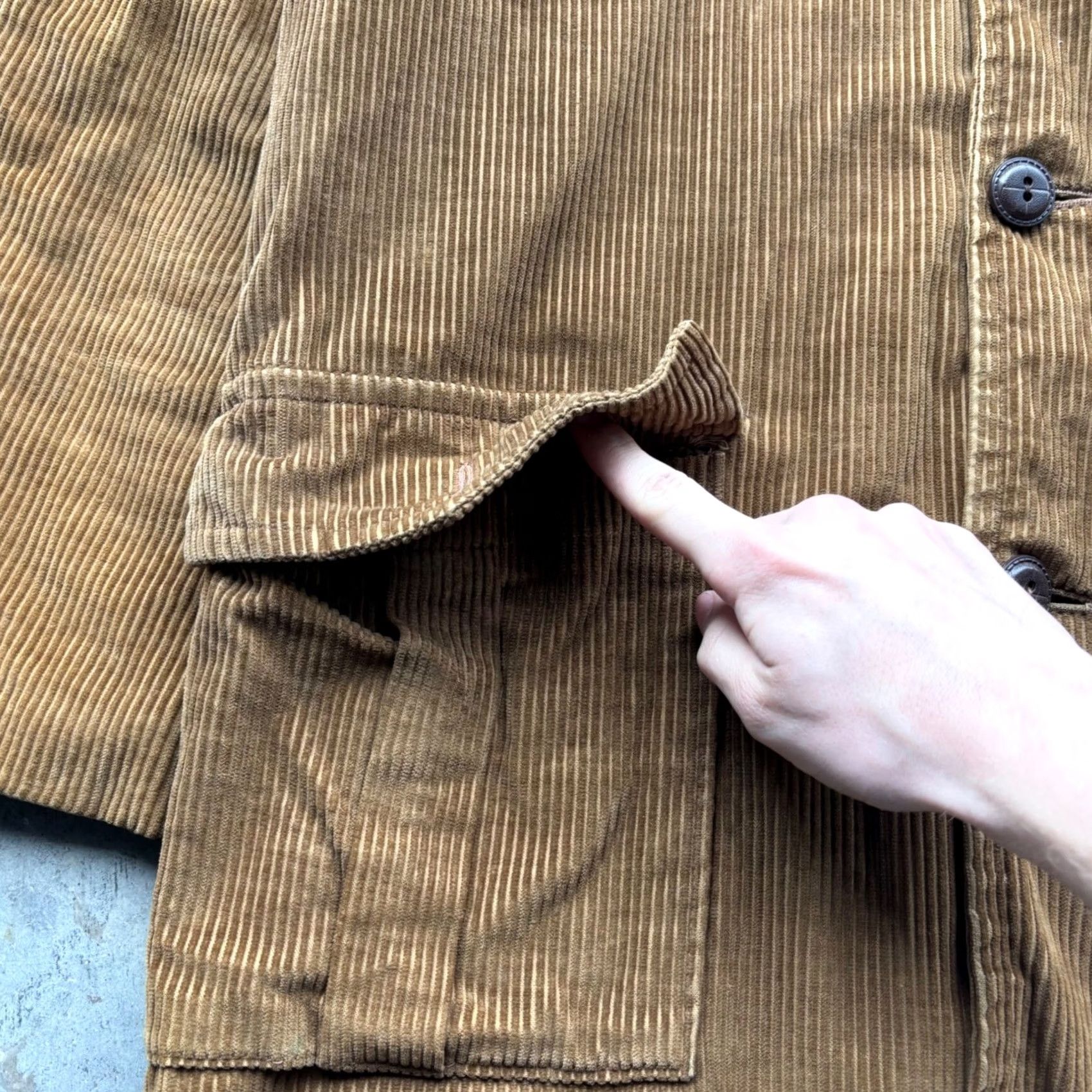 Vintage VINTAGE Montgomery Ward Corduroy Sherpa Lined Field Jacket Brown Mens Workwear Jacket Size US XXS / EU 40 - 6 Thumbnail