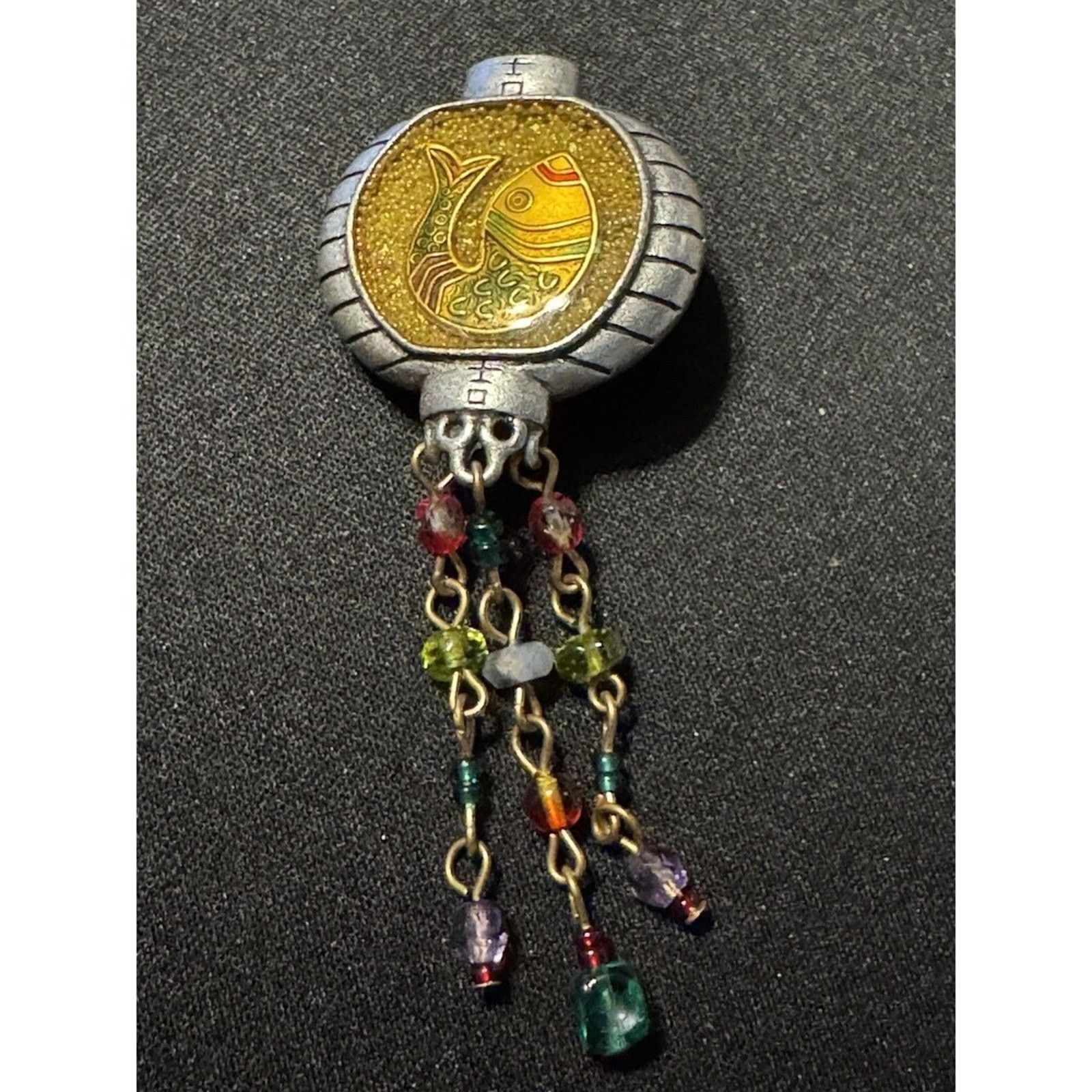 Chicos Chico's Koi Fish Rhinestone Signed Brooch Size ONE SIZE - 1 Thumbnail