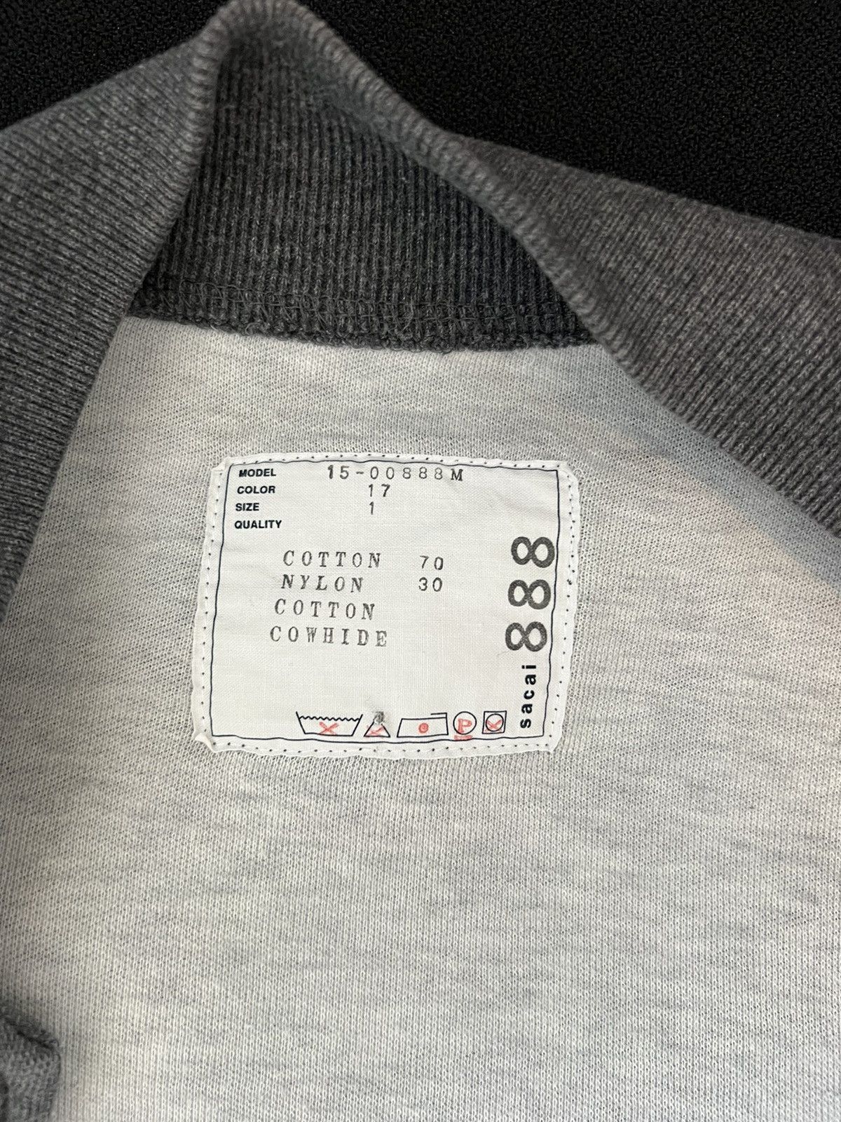Sacai Sacai Stadium Bomber Leather made in Japan black bomber Size US S / EU 44-46 / 1 - 7 Thumbnail