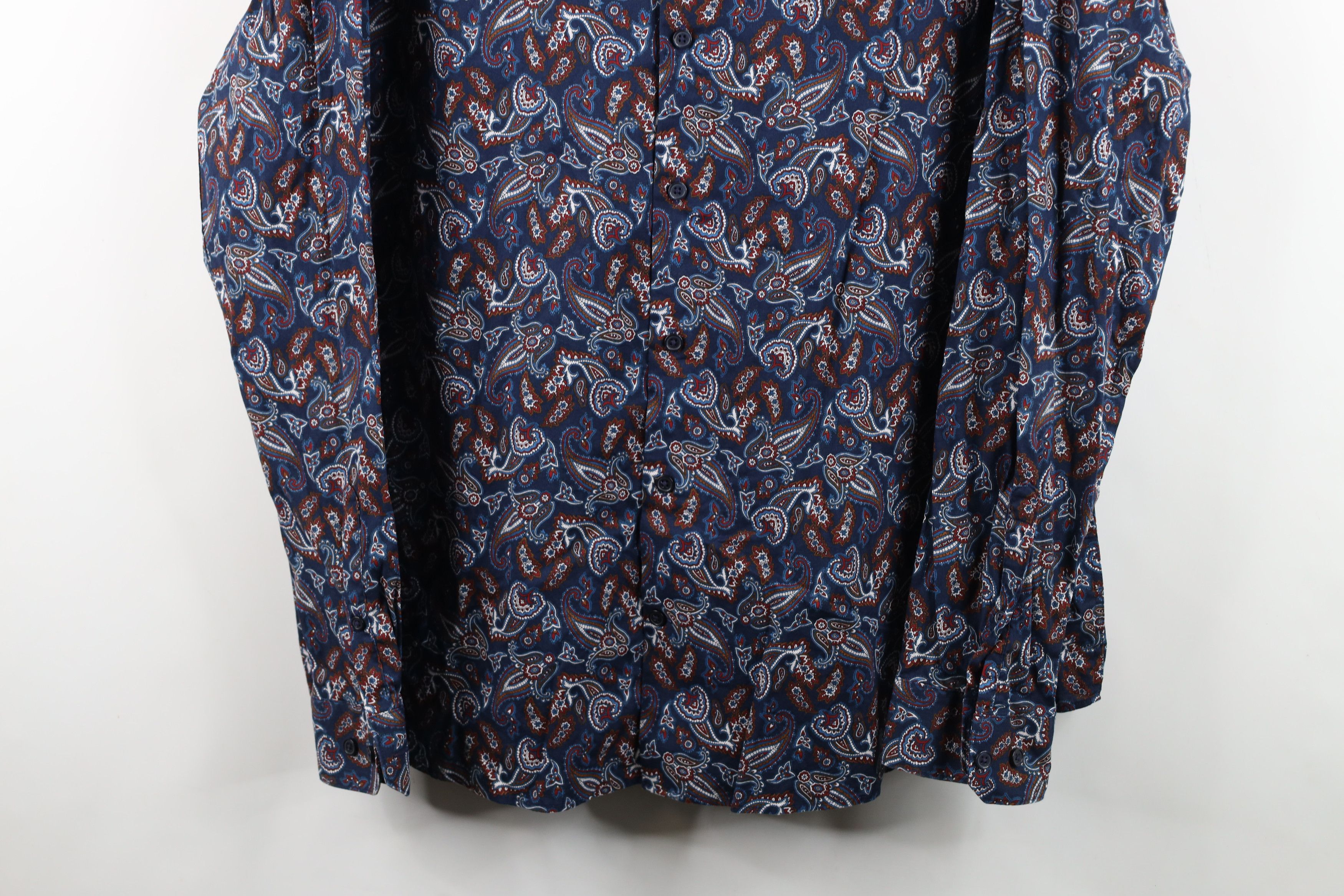Express Express Slim Paisley Geometric Collared Button Shirt Cotton Size US XXL / EU 58 / 5 - 3 Thumbnail