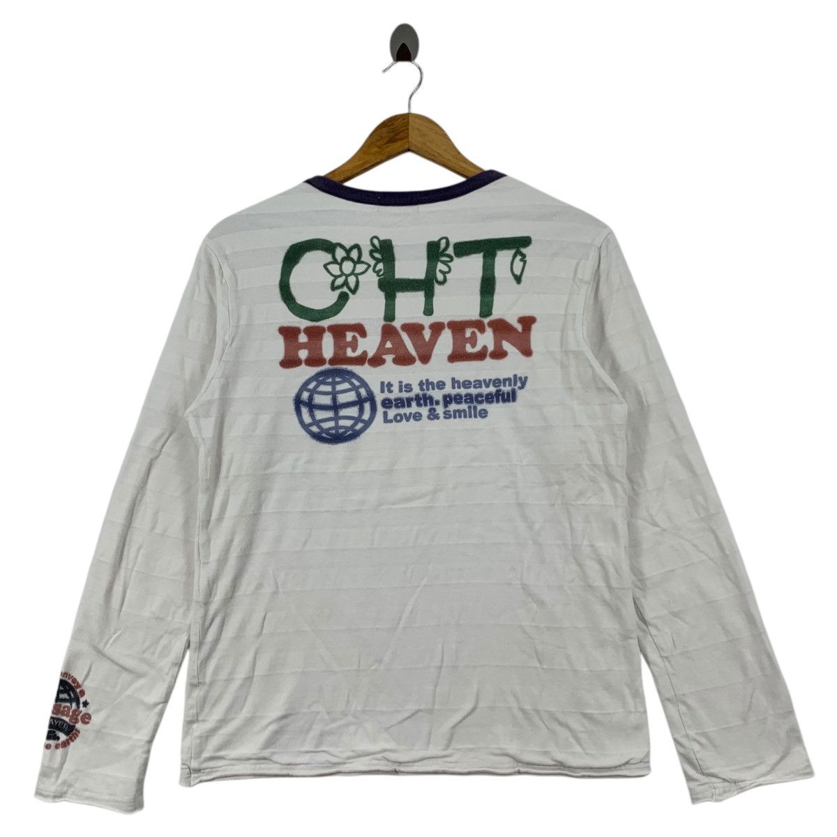 Vintage Vintage SAVE the WORLD By Kriff Mayer Logo Print White Shirt Size US M / EU 48-50 / 2 - 2 Thumbnail
