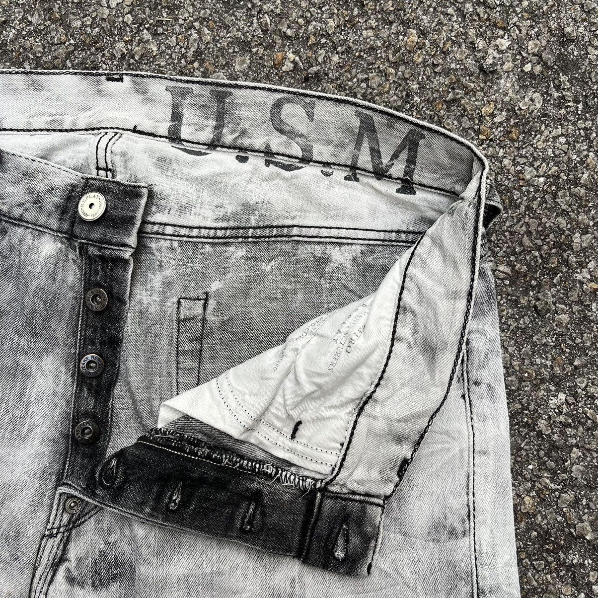 Hysteric Glamour Replay Maestro Denim Acid Washed Vintage Y2K Jeans Size US 34 / EU 50 - 7 Thumbnail