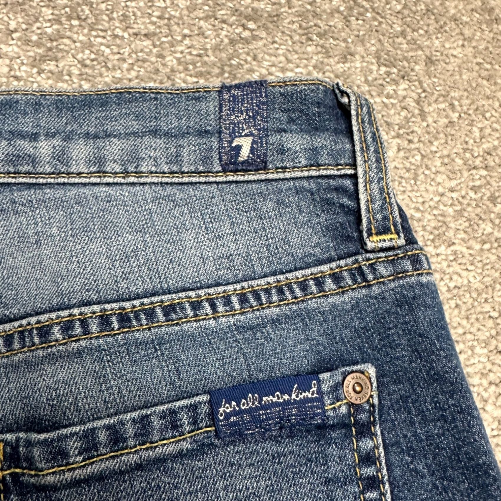 7 For All Mankind 7 For All Mankind Jeans Womens 26 Skinny Denim Blue Ankle High Waist Size 26" / US 2 / IT 38 - 5 Thumbnail
